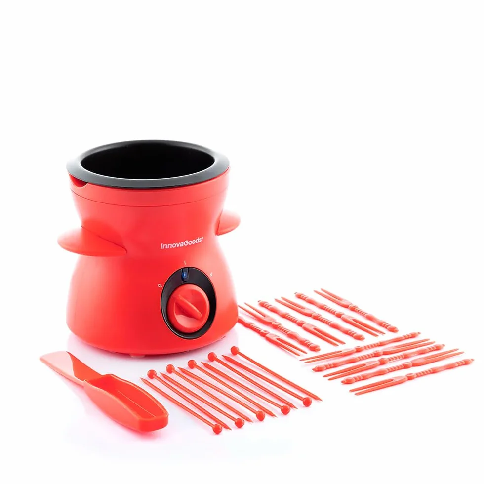 InnovaGoods® Fonlat Fondue de Chocolate con Accesorios, Elegante para Hogar y Fiestas