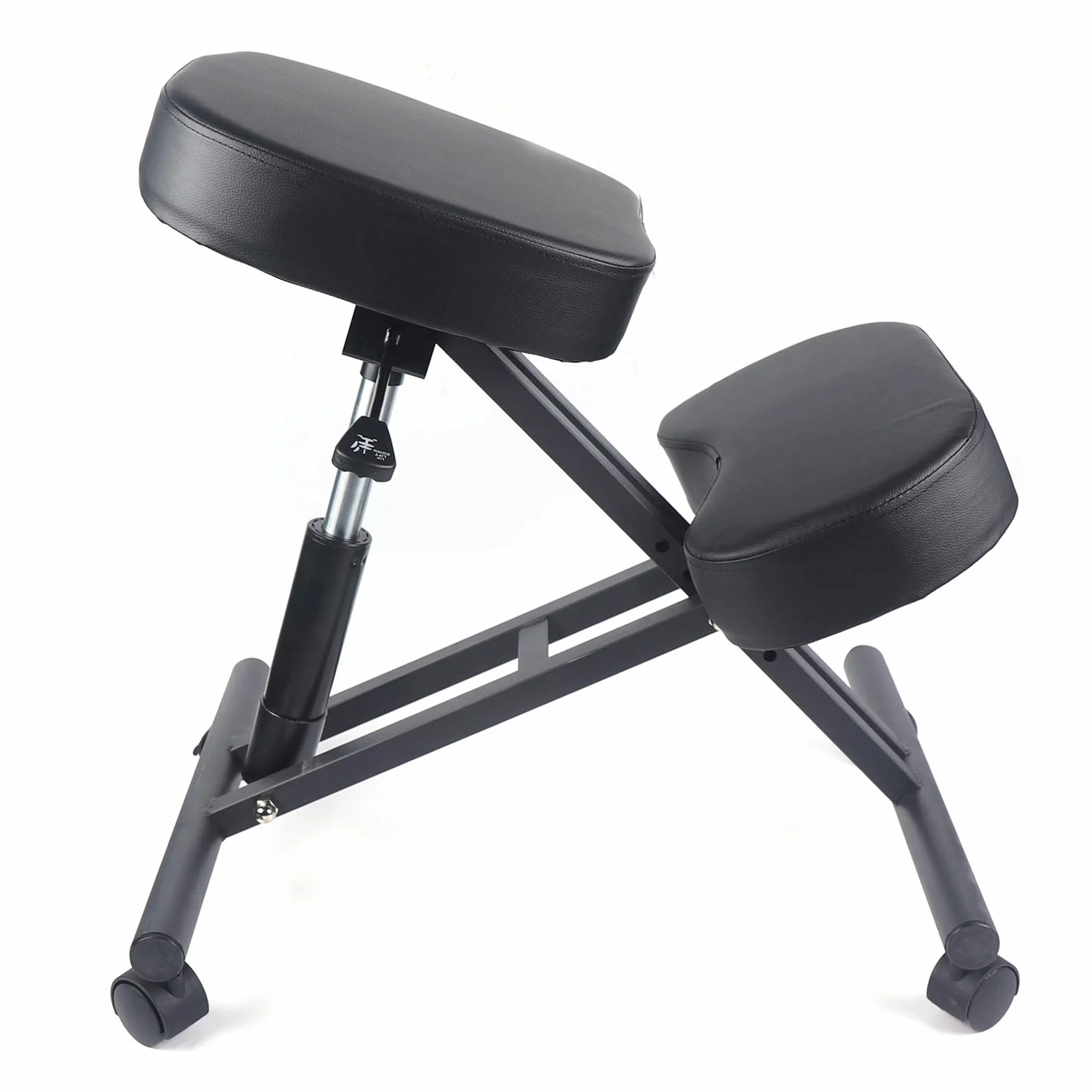 Silla de rodilla regulable en altura con 4 ruedas, taburete ergonómico para sentarse dinámicamente, alivia el dolor de espalda en la oficina y en casa, taburete flexible para rodillas