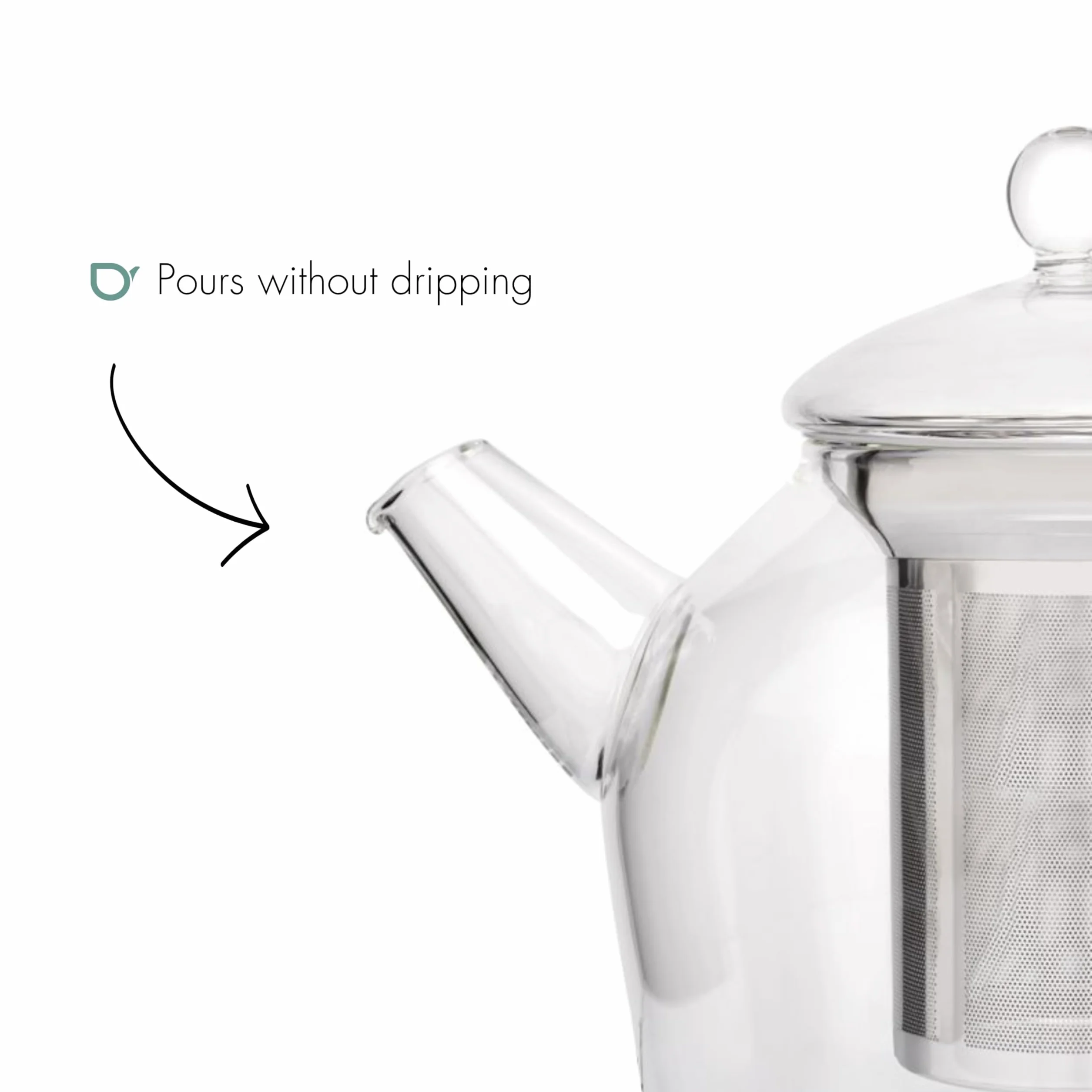Bredemeijer - Tetera de cristal Minuet Santhee - 1,5 litros