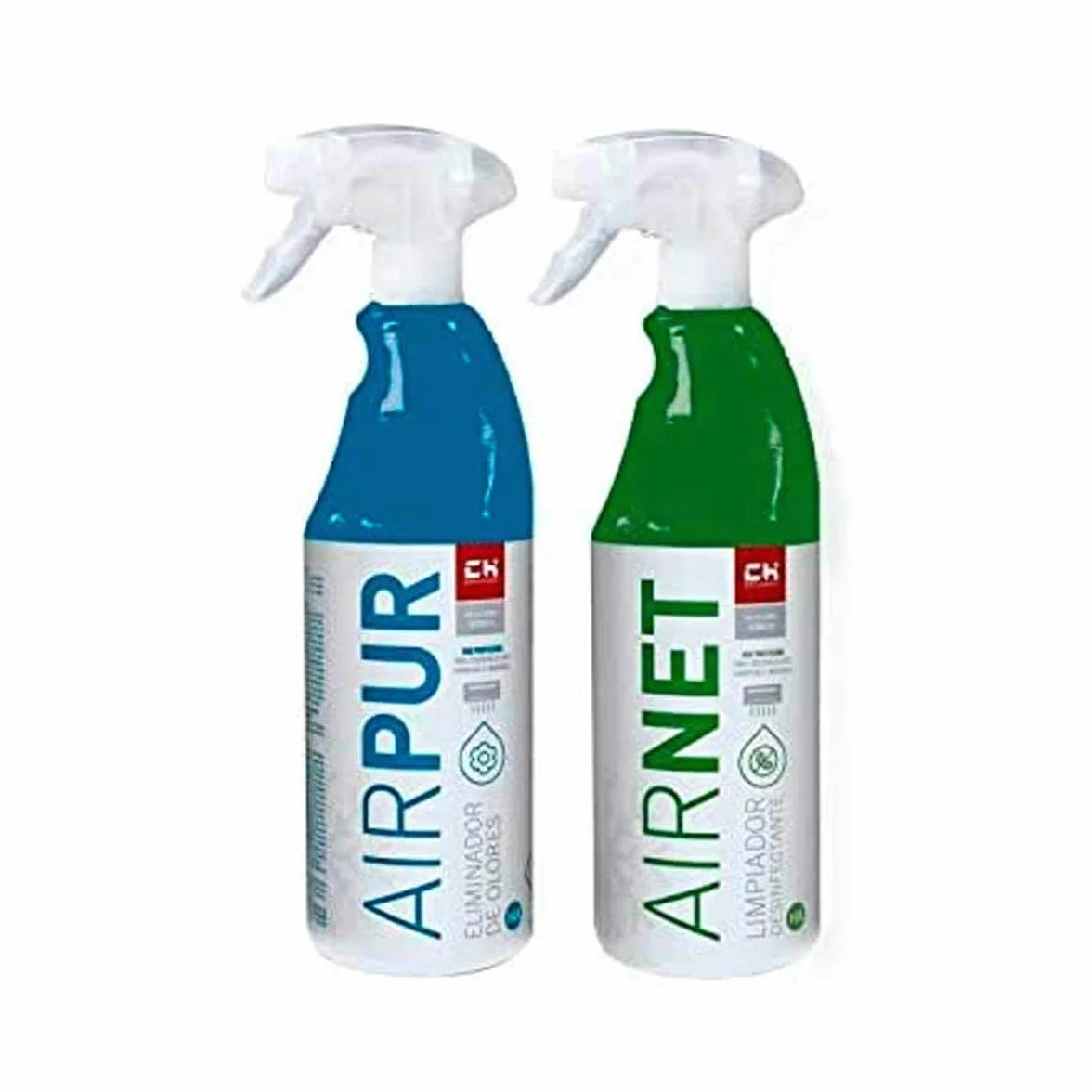 Pack AIRNET + AIRPUR pulverizadores Limpiador y Elimina olores Aire Acondicionado 750 ml