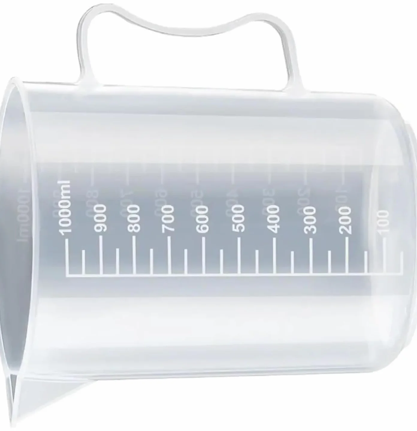 Taza medidora graduada transparente con tapa, vaso mezclador de plástico de gran capacidad for uso en cocina y laboratorio, 1 ud.(5000ml)