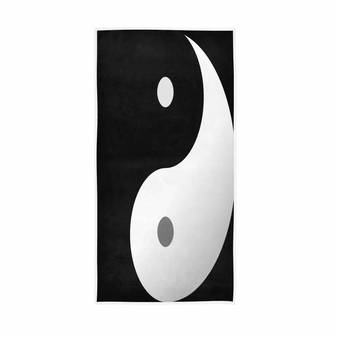 Toalla de algodón Yin Yang para dedos 30 x 15 pulgadas absorbente suave
