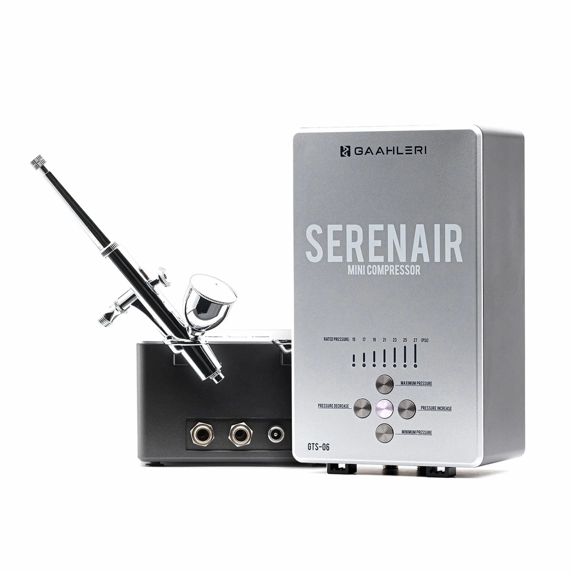 Kit de aerógrafo Gaahleri, Serie Ambition GTS-06, aerógrafo y compresor de aire con control de aire