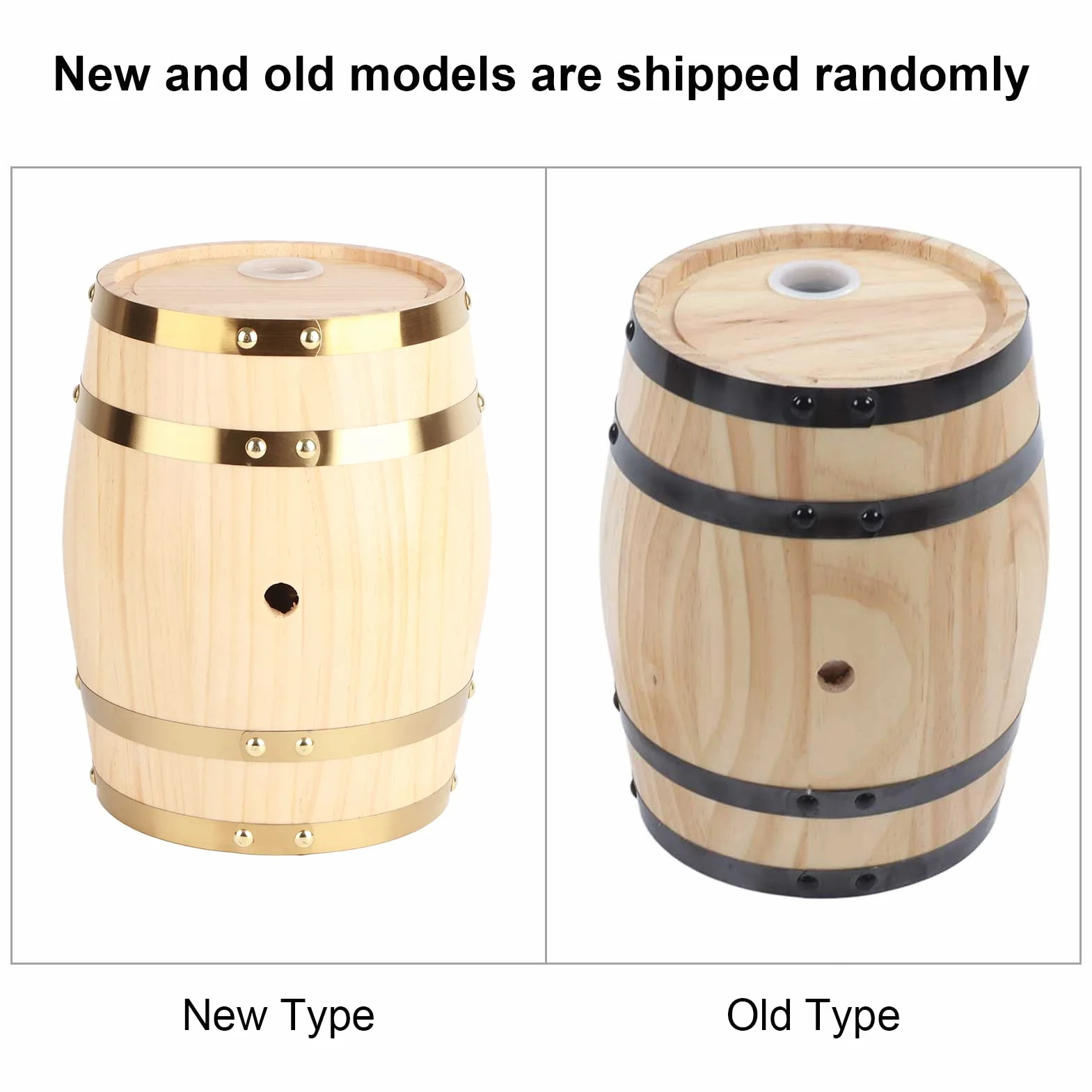 Topyond Pino De Vino, Barril De Bourbon De Madera, Barriles De Envejecimiento De Pino De Vino De Elaboración Propia, Barriles De Cerveza para Bar, Catering, Tienda De Barbacoas Y Amantes del Vino(3L)