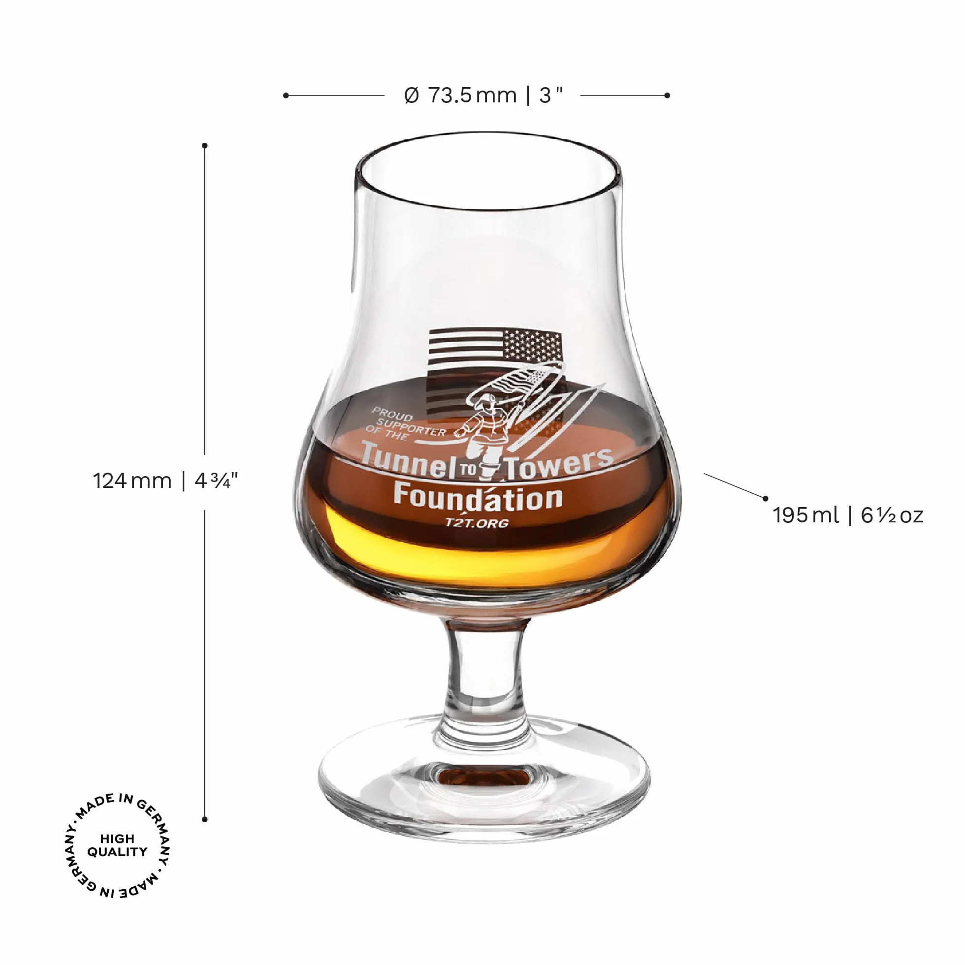 Stölzle_Lausitz Stoltze - Cata de whisky vasos 194 ml, 124 mm caja de seis