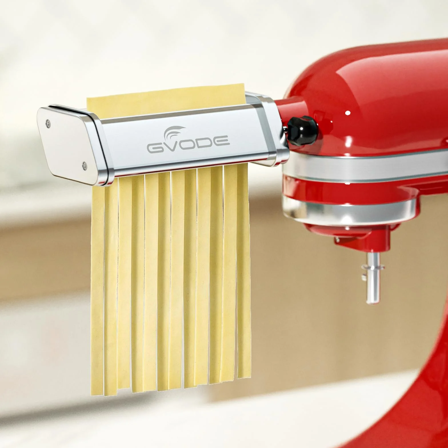Accesorio para pasta para KitchenAid, que incluye un rodillo para láminas de pasta, un cortador de espaguetis y un cortador de fettuccini para Kitchenaid