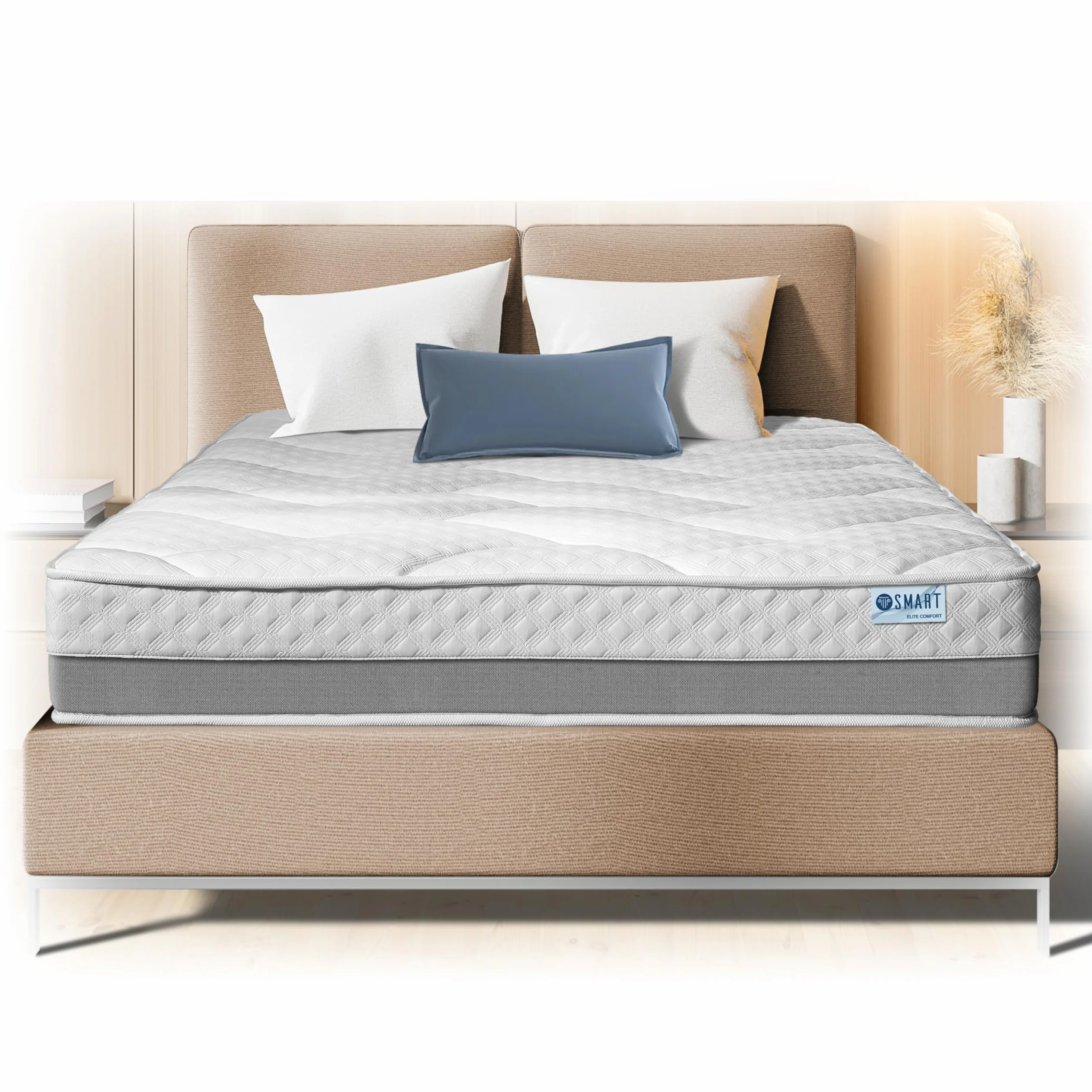 Colchón ELITE SMART. VISCOINSTANT® “EFECTO NUBE”, libertad de movimientos, temperatura y acogida perfectos. Confortable NÚCLEO FLEXIBLE FIRMEZA MEDIA-ALTA. Disponible en todas las medidas