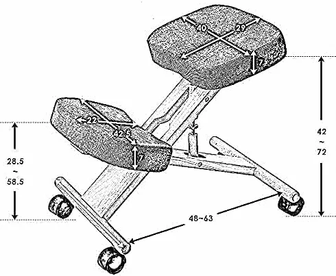 Silla ergonómica profesional para arrodillarse, corrección ortopédica para dolores de espalda, dolor de cuello, altura ajustable, buena postura, cojines cómodos para el hogar y la oficina