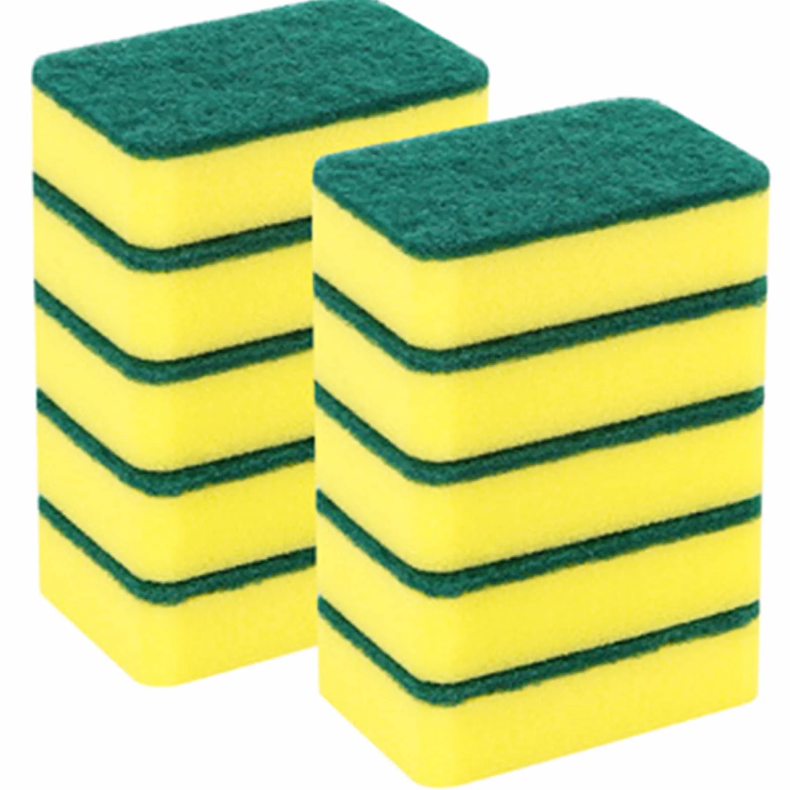 Esponja de Limpieza Pesada Cara para Cocina Estropajo Cocina Resistente Almohadillas para Fregar Esponja para Lavar Platos de Doble para Cocina para Esponjas de Limpieza Multiusos Cocinas y Baños