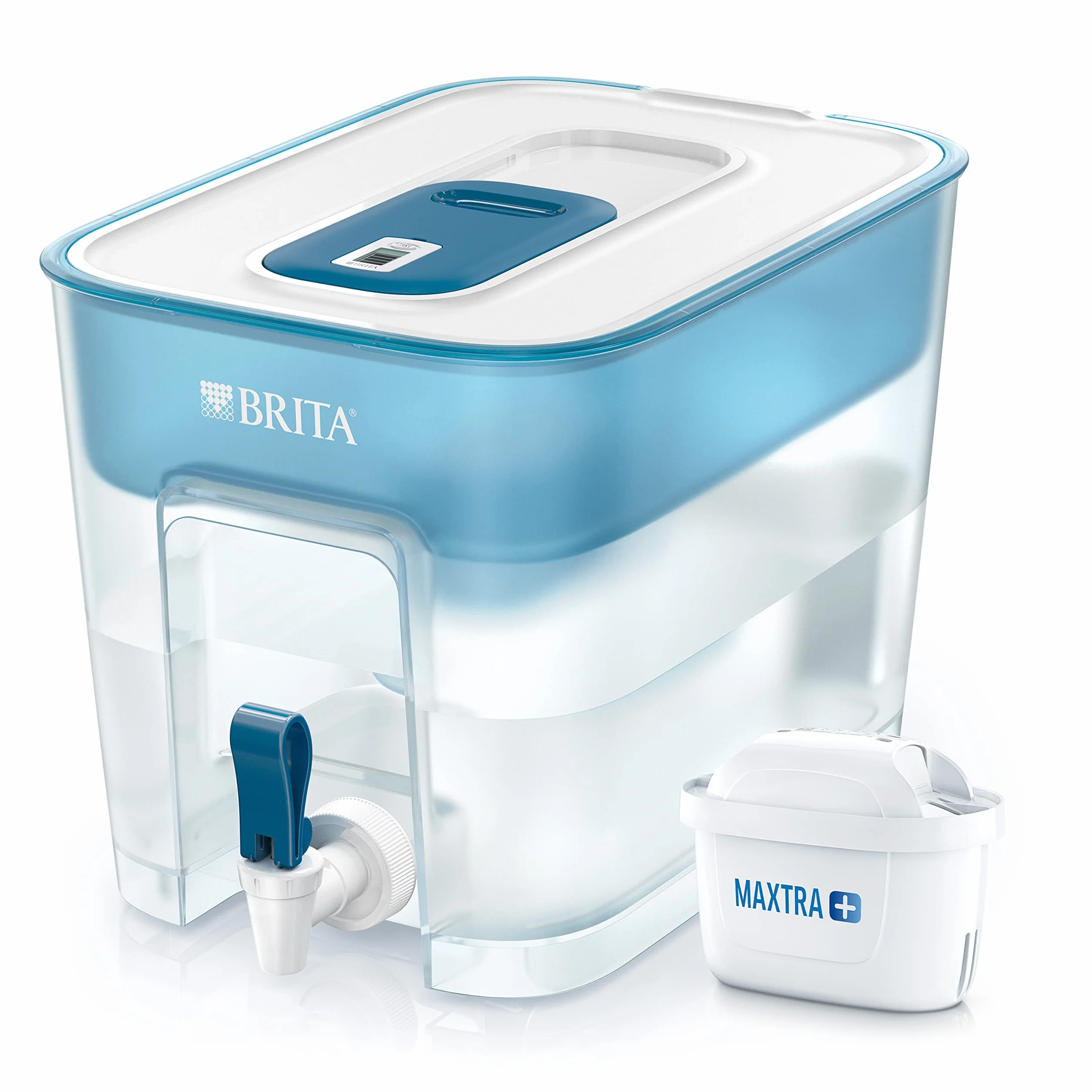 BRITA Flow – Dispensador de agua filtrada extra grande – Incluye un cartucho MAXTRA+ que reduce la cal y el cloro, Única