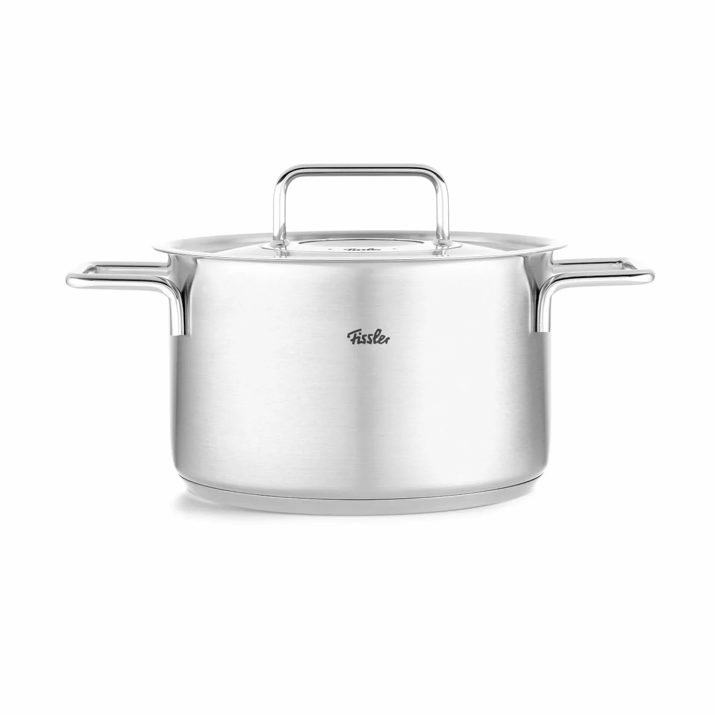 Fissler Original-Profi Collection Olla de 3,6 L y 20 cm de Diámetro, Acero Inoxidable, con Tapadera Metálica, Escala de Medición Interior, Inducción