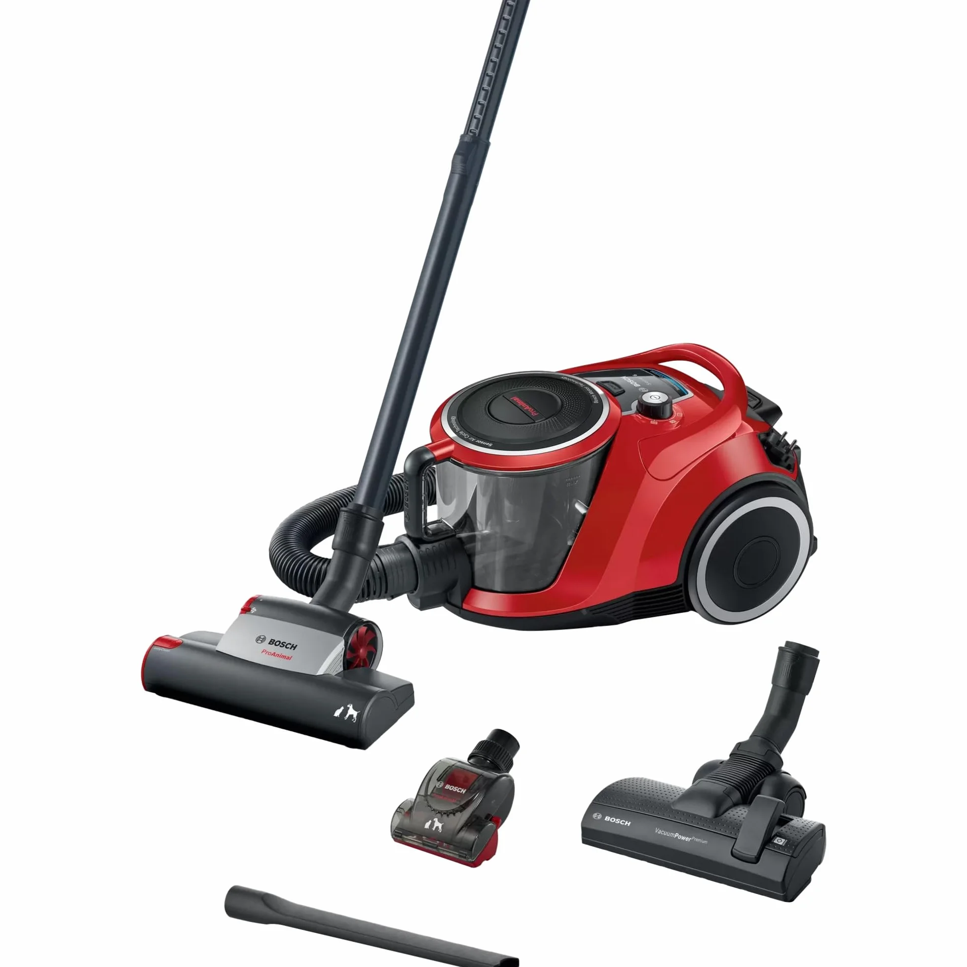 Bosch Aspiradora sin Bolsa Serie 6 BGC41PET - Aspiradora de Suelo Ideal para Pelo de Mascotas y alérgicos, Filtro higiénico, 10 años de garantía del Motor, para parqué, Alfombra, baldosas, Turbo,