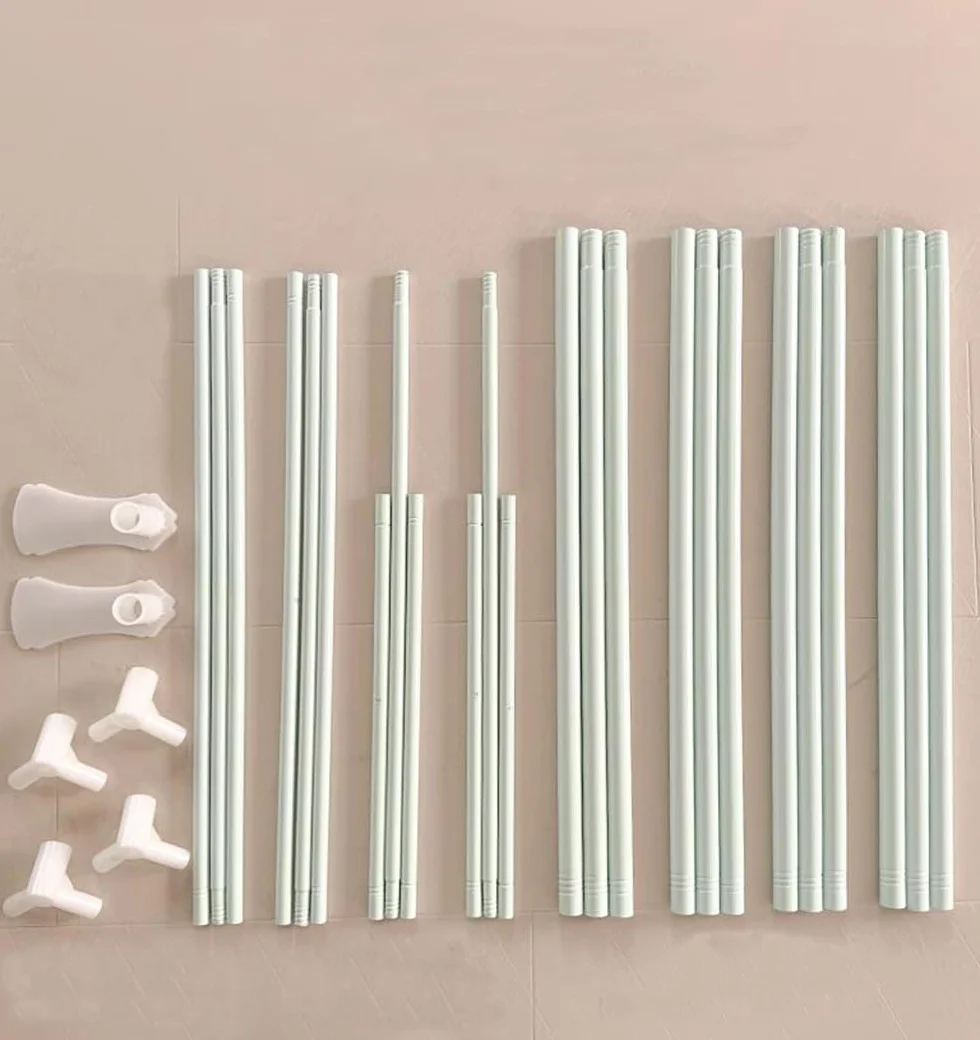 Cortinas con dosel de princesa para niñas, mosquitera, accesorios de decoración de dormitorio (arcoíris, King, 1 toldo de cama + marco de toldo)