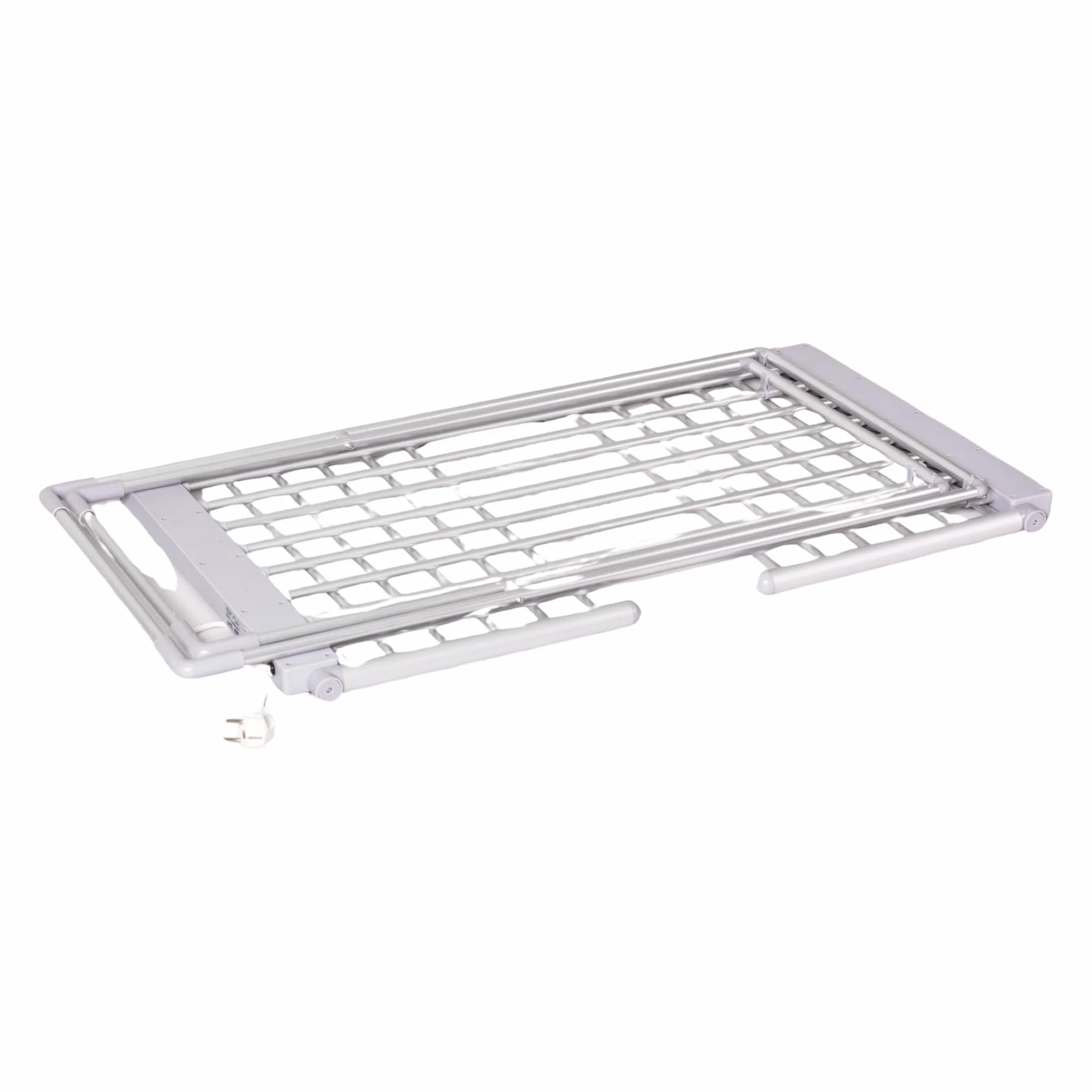 Bargain Factory Tendedero de Ropa con alas, de Aluminio, 230 W, eficiencia energética, 18 rieles calefactados, Soporte para Secadora de Ropa Interior de Baja energía