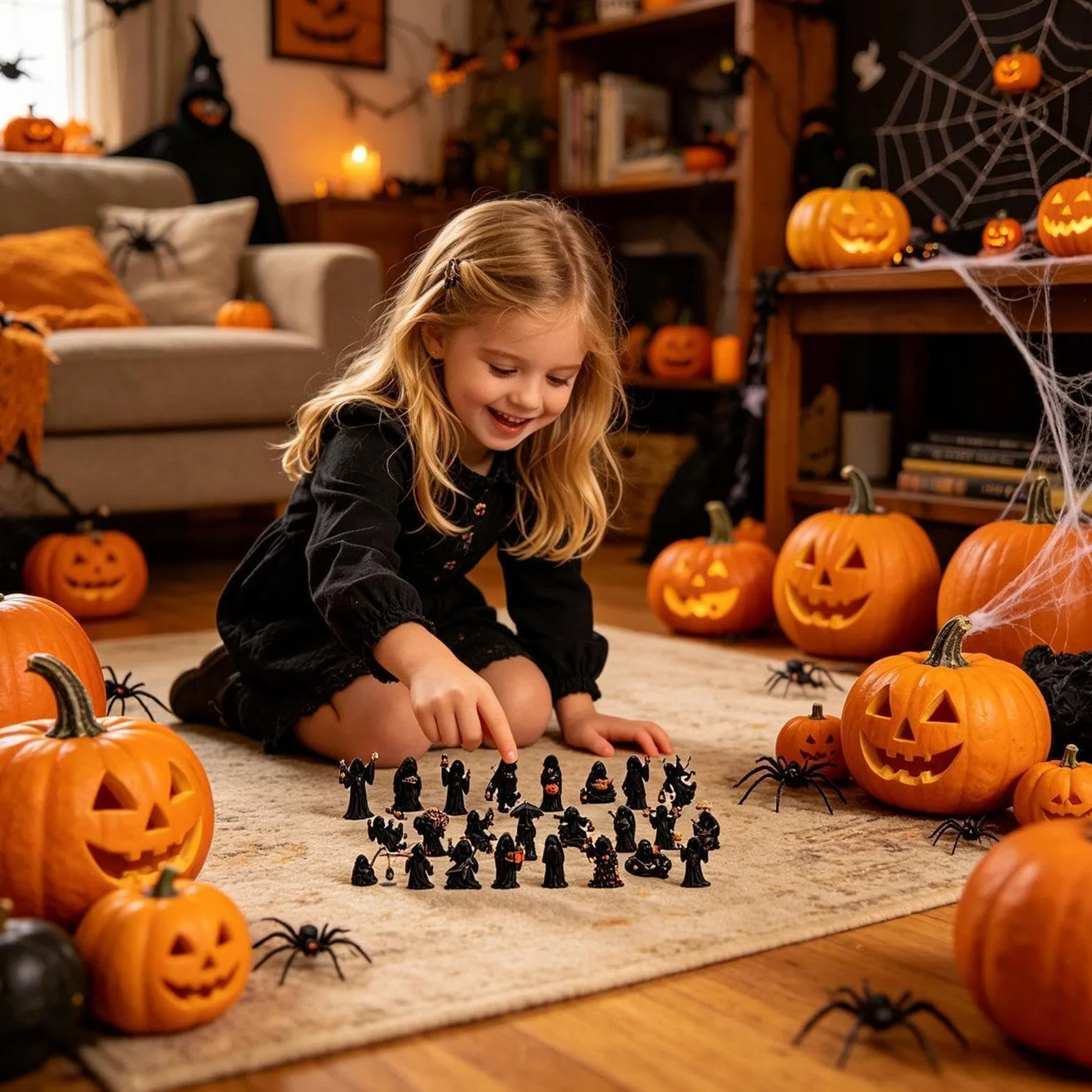 Calendario Cuenta Regresiva Halloween Con Figura Recuerdo Coleccionable | Calendario De Cuenta Regresiva Con De Fantasma Para Adultos Adolescentes Árbol Repisa Jardín
