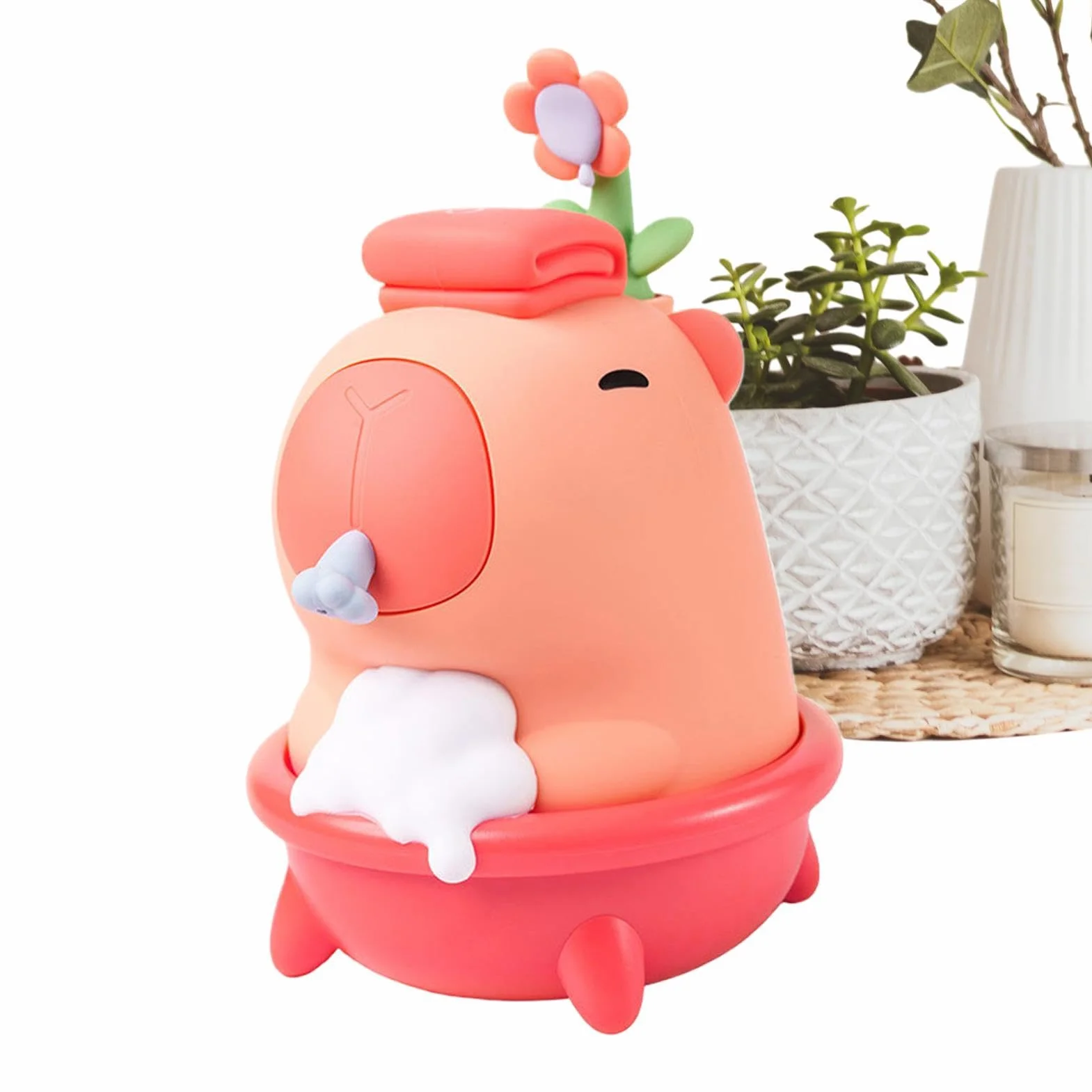 Dispensador Automático De Jabón Para Manos Diseño En Forma De Capibara | Dispensador De Jabón Líquido Automático Para Cocina De Ducha Y Champú Hogar Apartamento Dormitorio Cocin