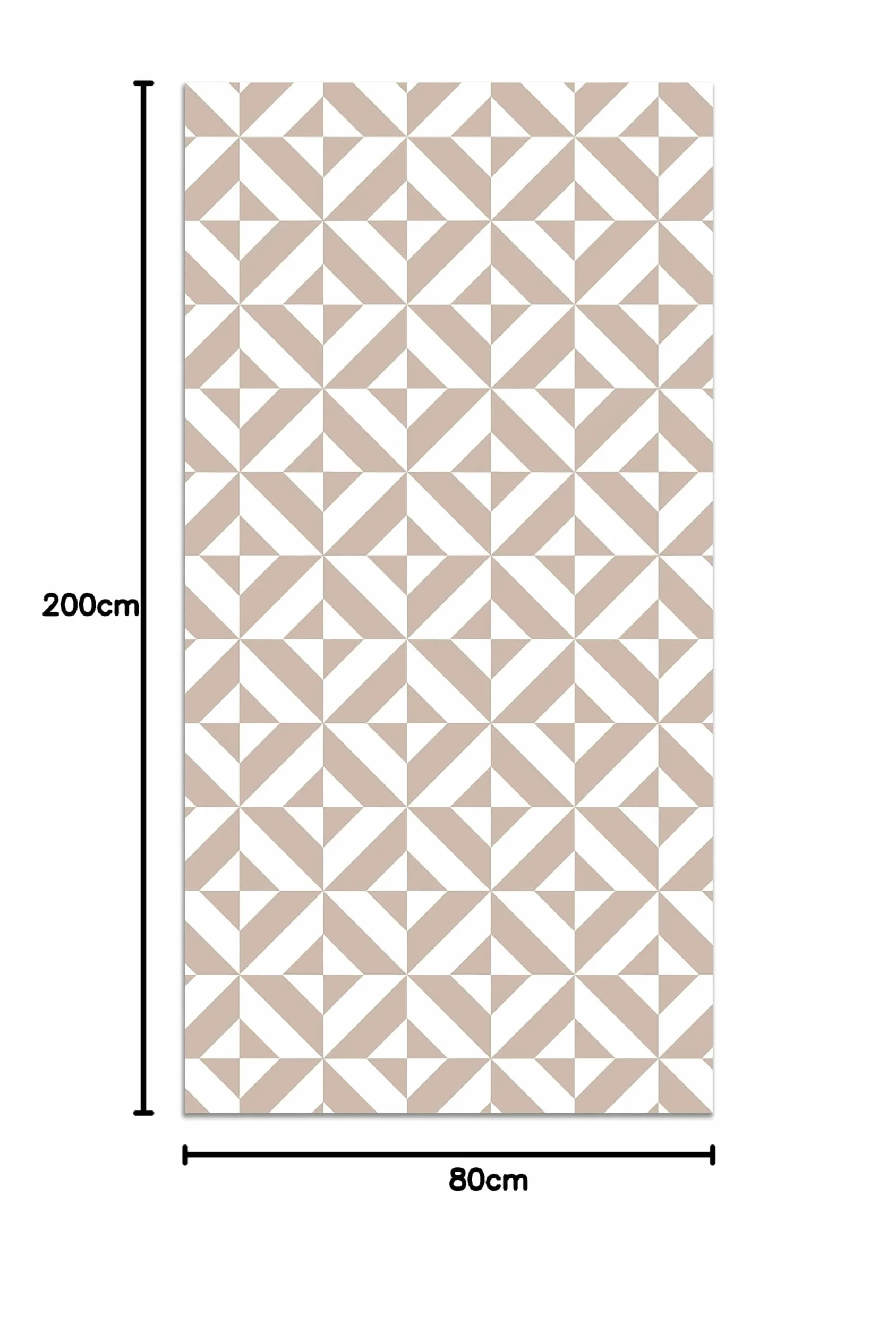 Panorama Alfombra Vinílica - Modelo Geometría Rosa 80x200 cm - Varios tamaños - Decoración Hogar, Cocina y Salón