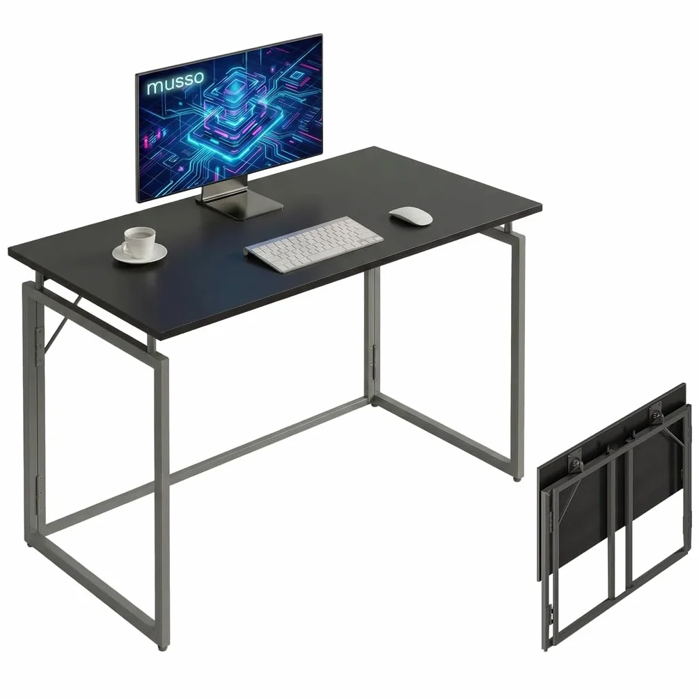 MUSSO F5 Escritorio Plegable 80 x 40 cm sin Montaje | 80 x 40 cm; diseño plegable; sin montaje; escritorio compacto; uso en casa u oficina