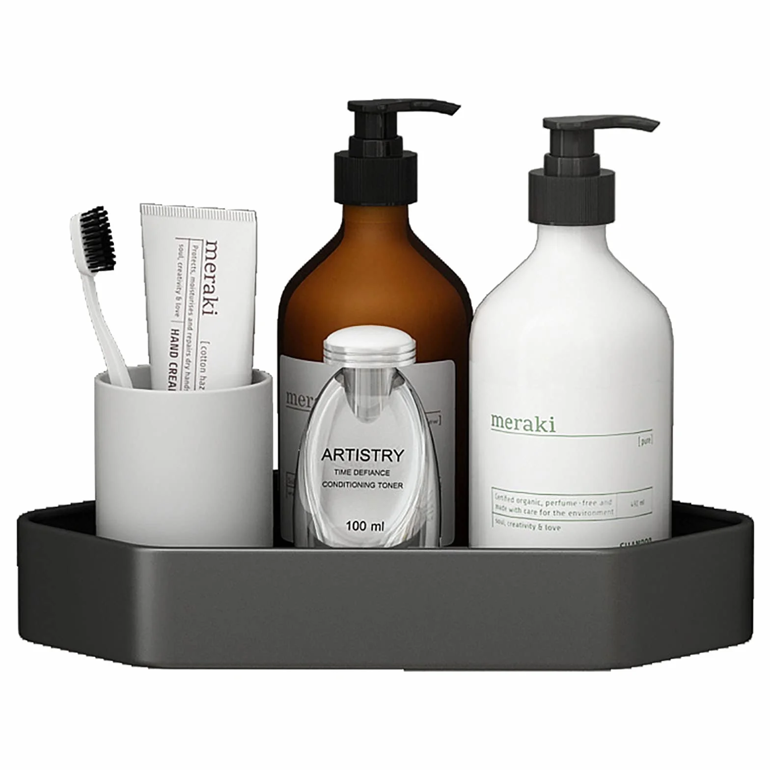 Exquisitos estantes de baño, organizador de ducha de esquina de baño, adhesivo montado en la pared, estantería de ducha de aluminio para cocina, baño, 1 unidad