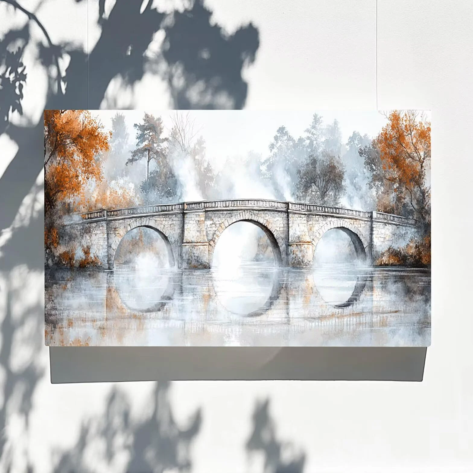 Pintar por Numeros Adultos Árbol, Pintar por Numeros Niños Kit Manualidades Adultos Puente Cuadros para Pintar por Numeros Pintura Acrílico, Cuadros Decorativos Regalos Para Mujer 80X160cm 7w-6-5
