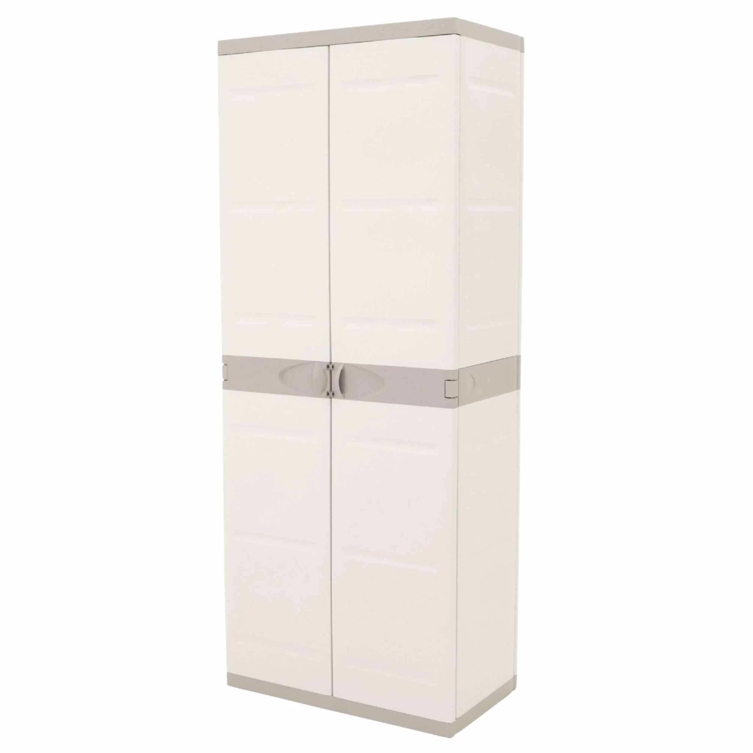 Plastiken Titanium Armarios, Plástico, Beige, 70x44x176 cm