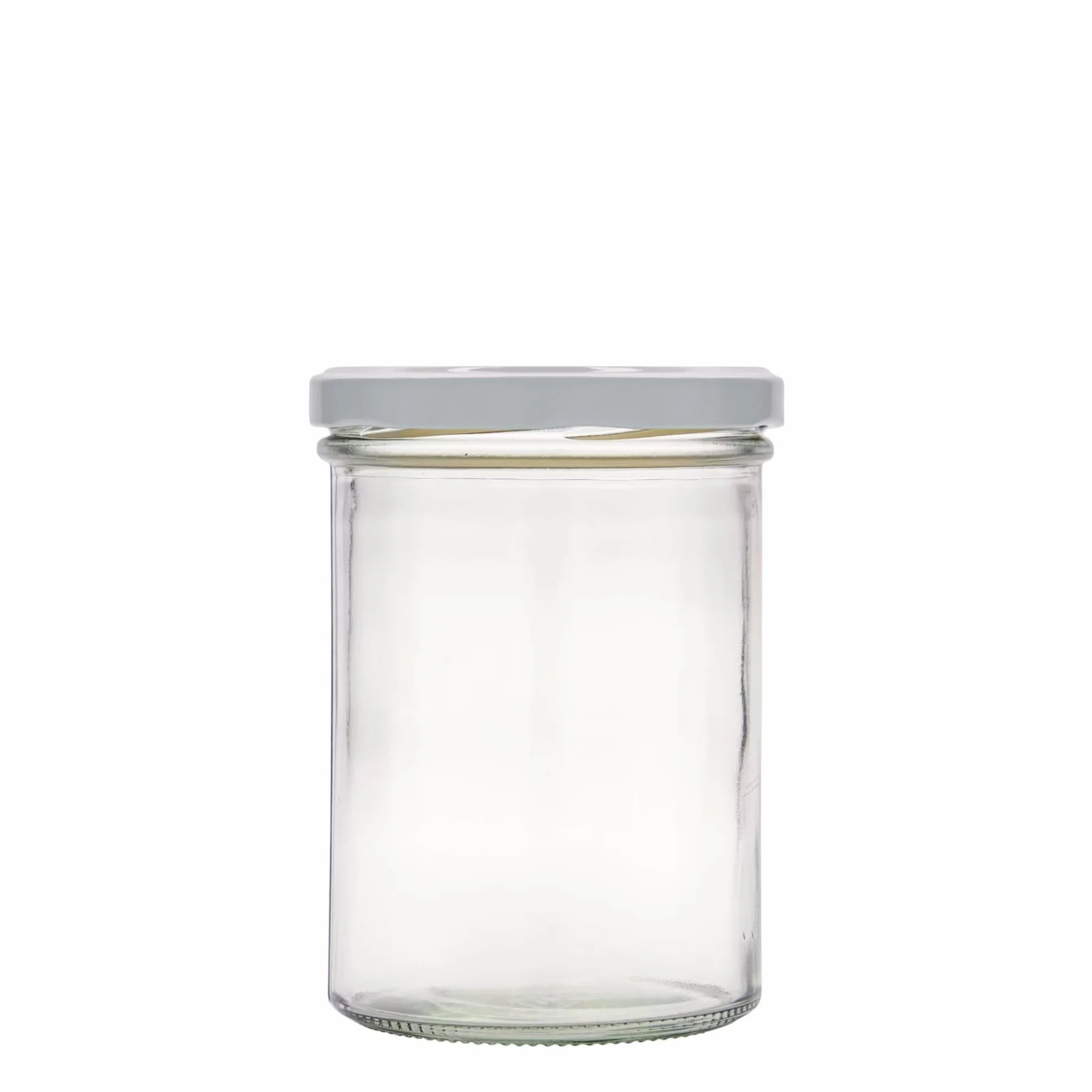 84 tarros de cristal para conservas de 435 ml, con tapa blanca, ideal para mermelada, mermelada, gelatina, sopa o preparación de harina, apto para horno, fabricado en Alemania