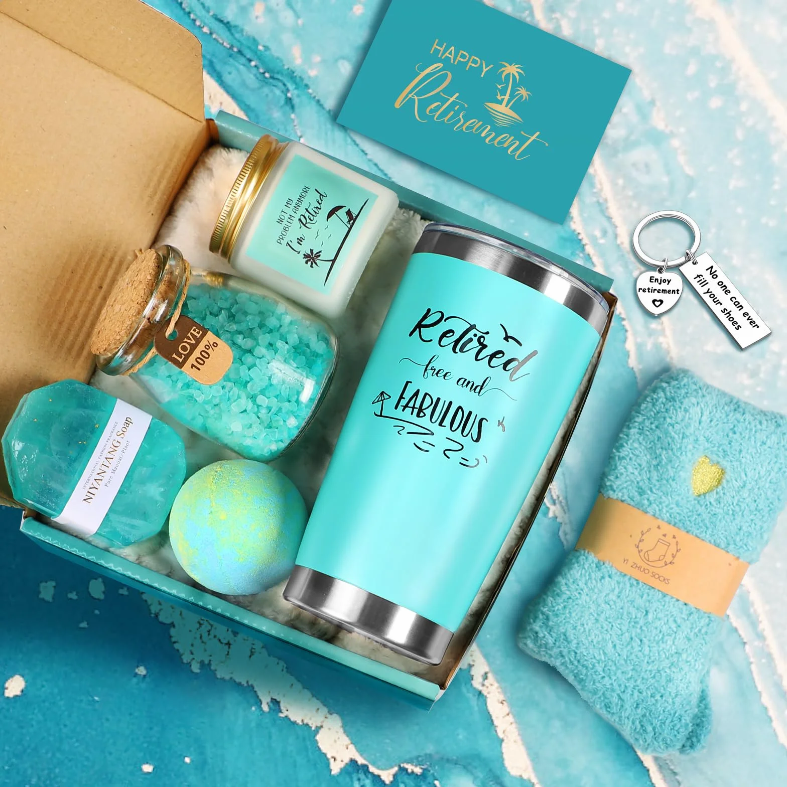 Regalos de jubilación para mujeres 2023, regalos de jubilación felices para mujeres, compañeras de trabajo, maestras, jefes, enfermeras, amigas, mamá, jubilados, gratis y fabulosa cesta de regalo de