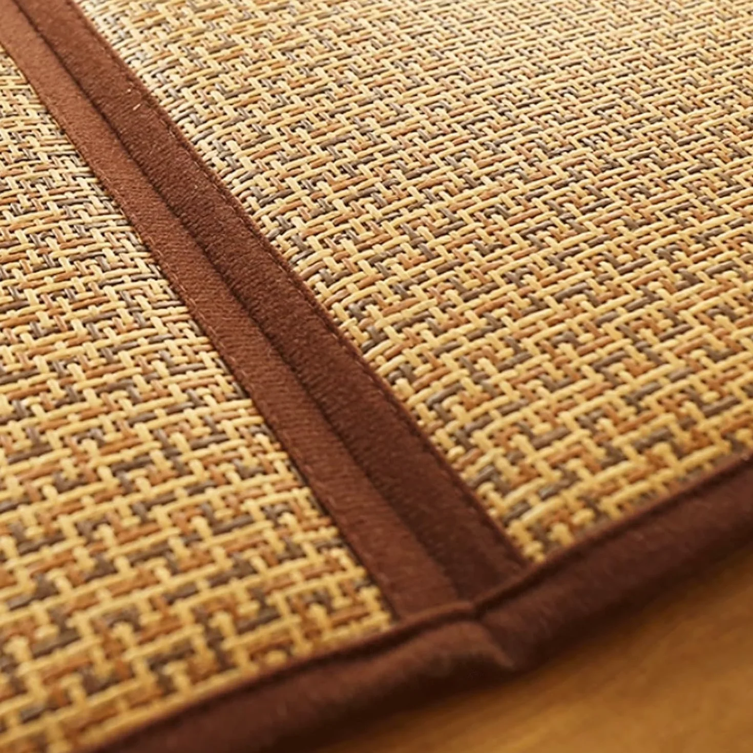 MIAOXIAO Tatami Japones Tradicional para Futon Japones Cama Estilo japones Colchón futón de Suelo japonés colchón de tatami de ratán,01,120x180cm(6 pieces)