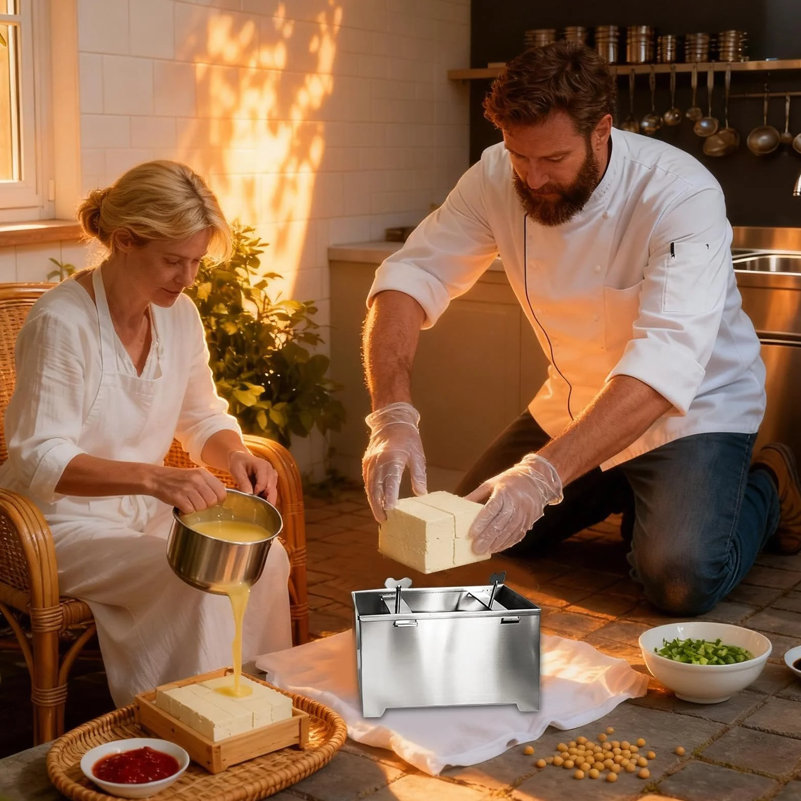 Prensa Para Prensa Manual De Acero Inoxidable | Molde De Prensa Para De Cocina Para Cocinar Preparación De Alimentos Queso Vegetariano Camping Picnic