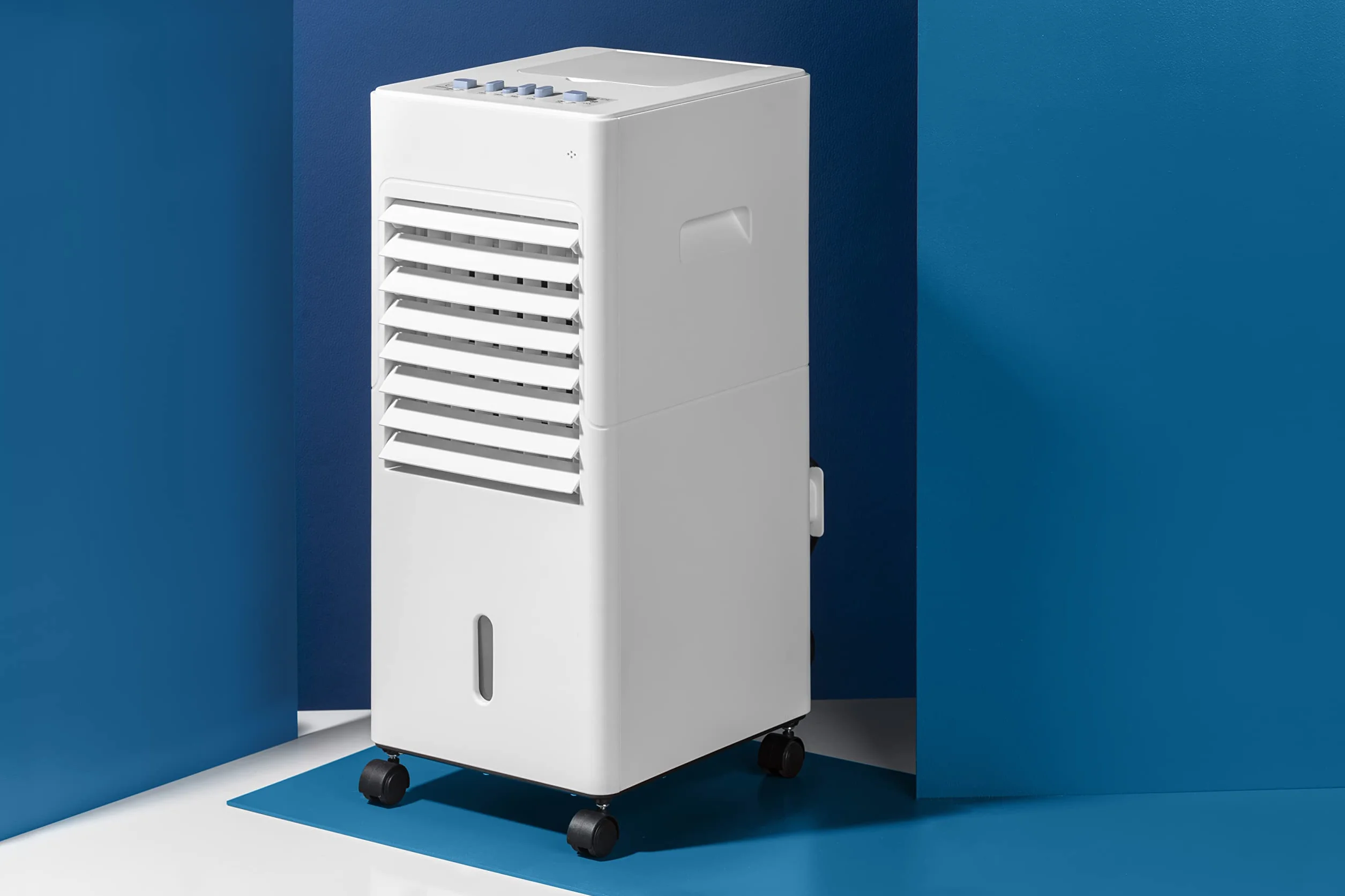 JATA JVAC2003 Climatizador Portátil Purificador Humidificador Enfriador de Aire Evaporativo 3 Velocidades 6L Blanco