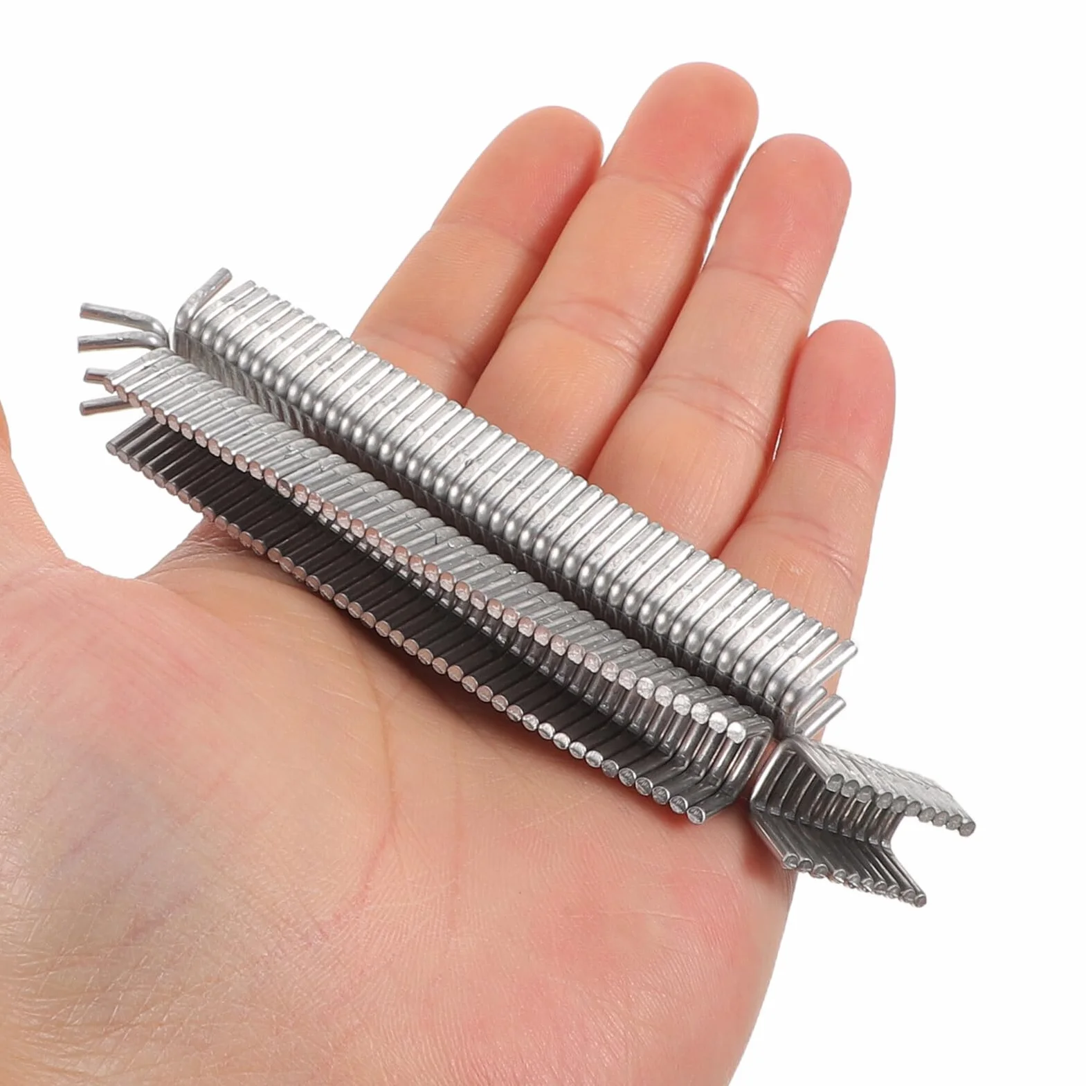 Veemoon Clips en U de Aluminio para Salchichas 506 Unidades, Pinzas Resistentes para Máquina Cortadora de Salchichas, Accesorios de Cierre para Embutidos y Procesamiento Seguro de Carne