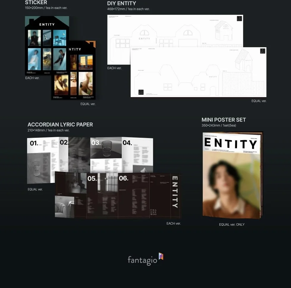 Dreamus CHA EUN WOO ASTRO 1er mini álbum ENTITY versión equivalente
