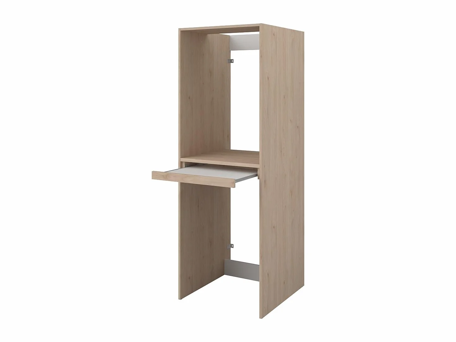 Vente-unique - Mueble para Lavadora Erkano - L 64.2cm x A 64.9cm x H 184.4cm - melamina - Color Natural Claro