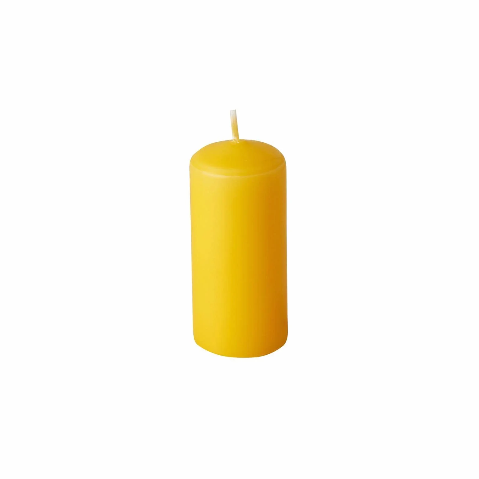 Velas de pilar 40 mm 90 mm amarillo dorado y amarillo