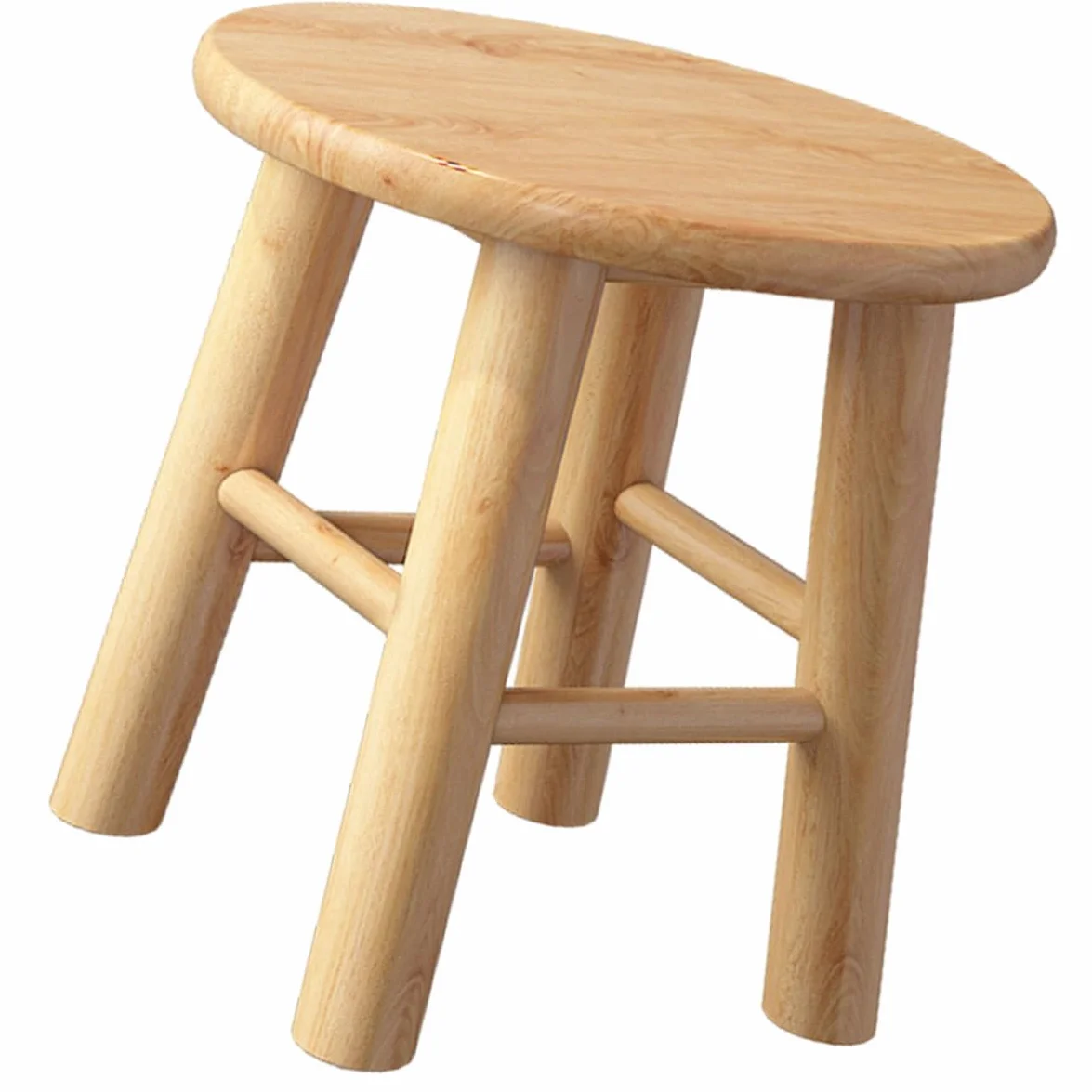 DOITOOL Taburete de Madera Maciza para Cambiar Zapatos Estructura Estable y Buena Capacidad de Carga, Diseño Pequeño Adecuado Hogar y Picnic