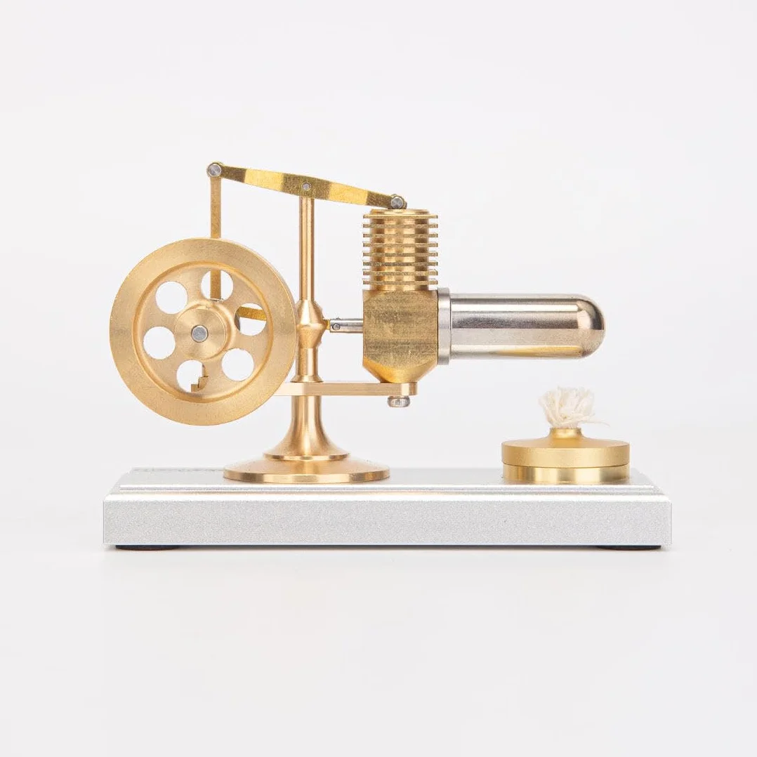 Sterling Engine Kit, Sterling Motor Mini-Balancierbar Balancierbar Aire Caliente Motor Externo Stirling Motor Modelo, Juguete Educativo Regalo de Cumpleaños para los entusiastas de la tecnología (RTR)