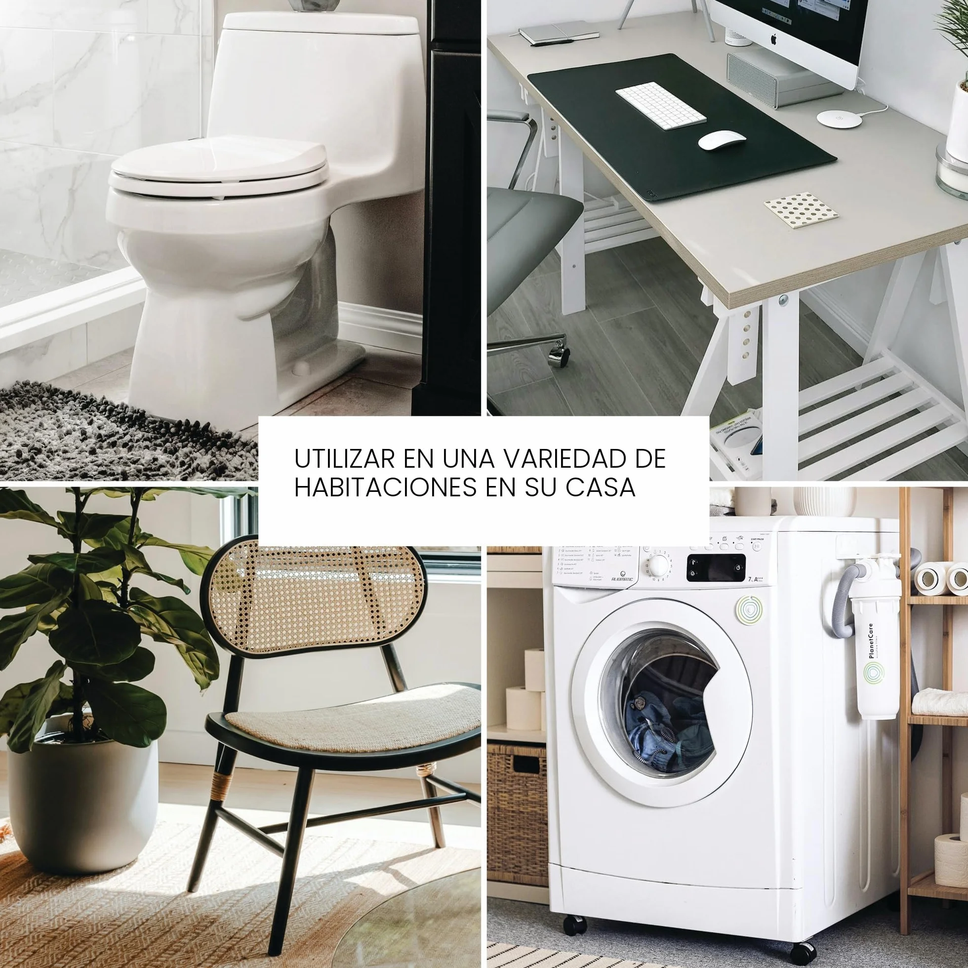 iDesign Cubo de basura baño cocina papelera pequeña plástico blanco 26.8x14x24.8 cm