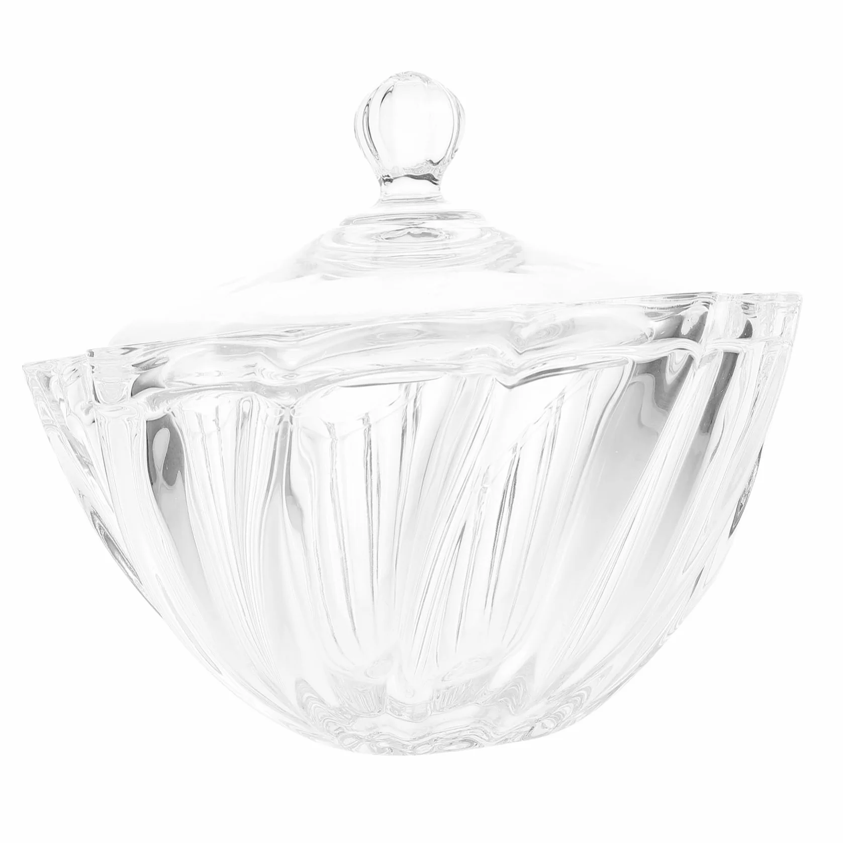 Tarro de Dulces de Vidrio con Tapa para Snacks y Galletas | Recipiente para Alimentos, Uso en Cocina Recibir Invitados, Diseño Clásico de Apariencia Elegante