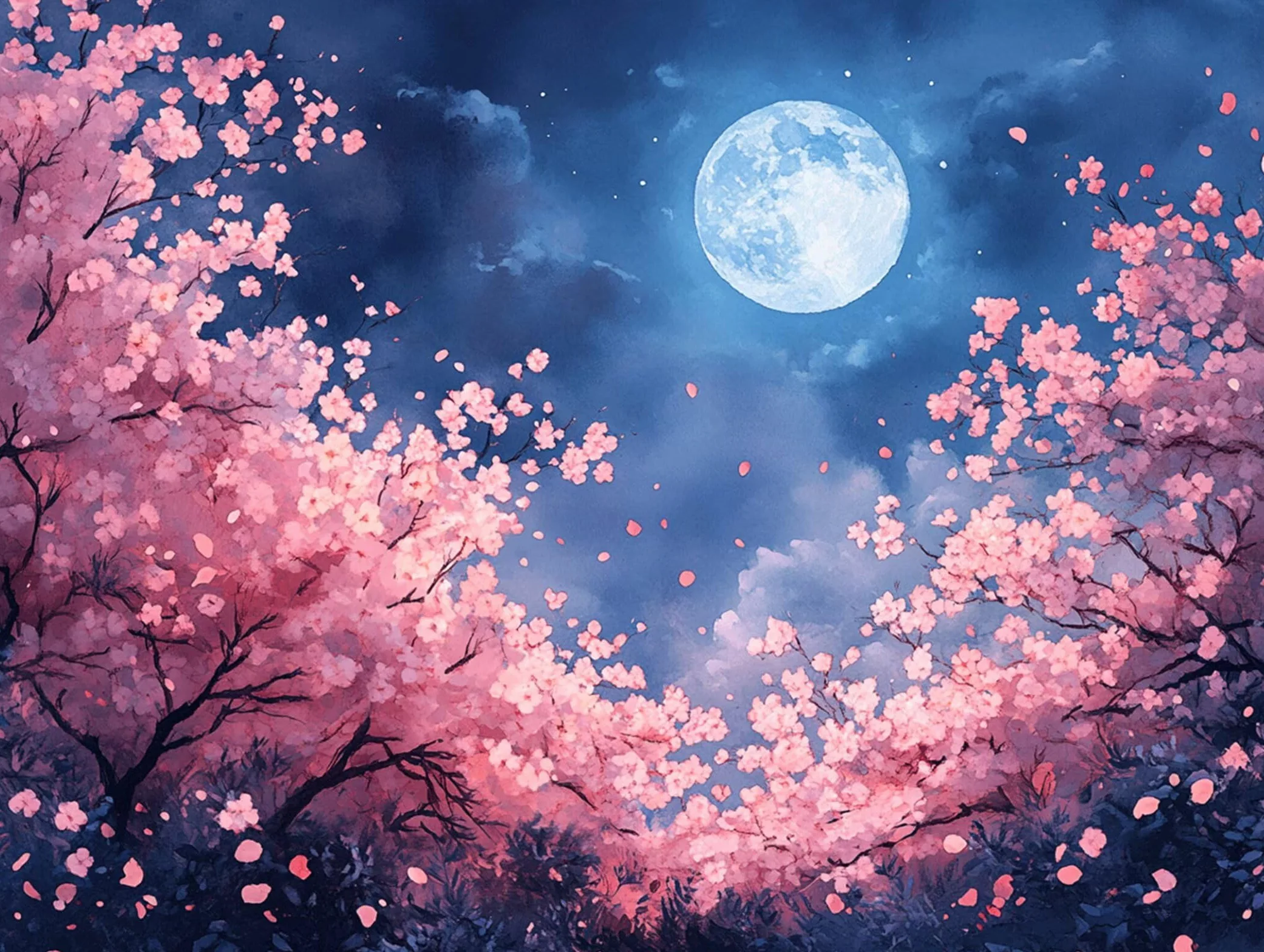 Pintar por Numeros Luna Pinturas Acrilicas flor de cerezo Pintura por Numeros Lienzos para Pintar, Pintura Acrilica Manualidades, Decoración para Hogar, Regalos Cumpleaños, 90x120cm Sin Marco, q-962