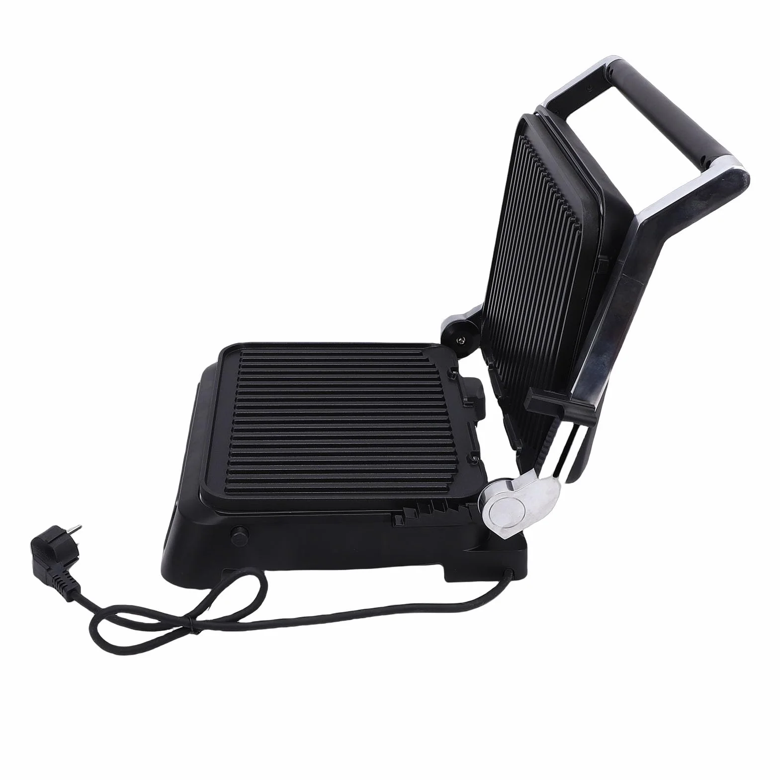 Socobeta Panini Press Grill Potente Sandwichera Eléctrica Antiadherente de 2000 W para Cocinar en Casa Comidas Familiares (Enchufe europeo)