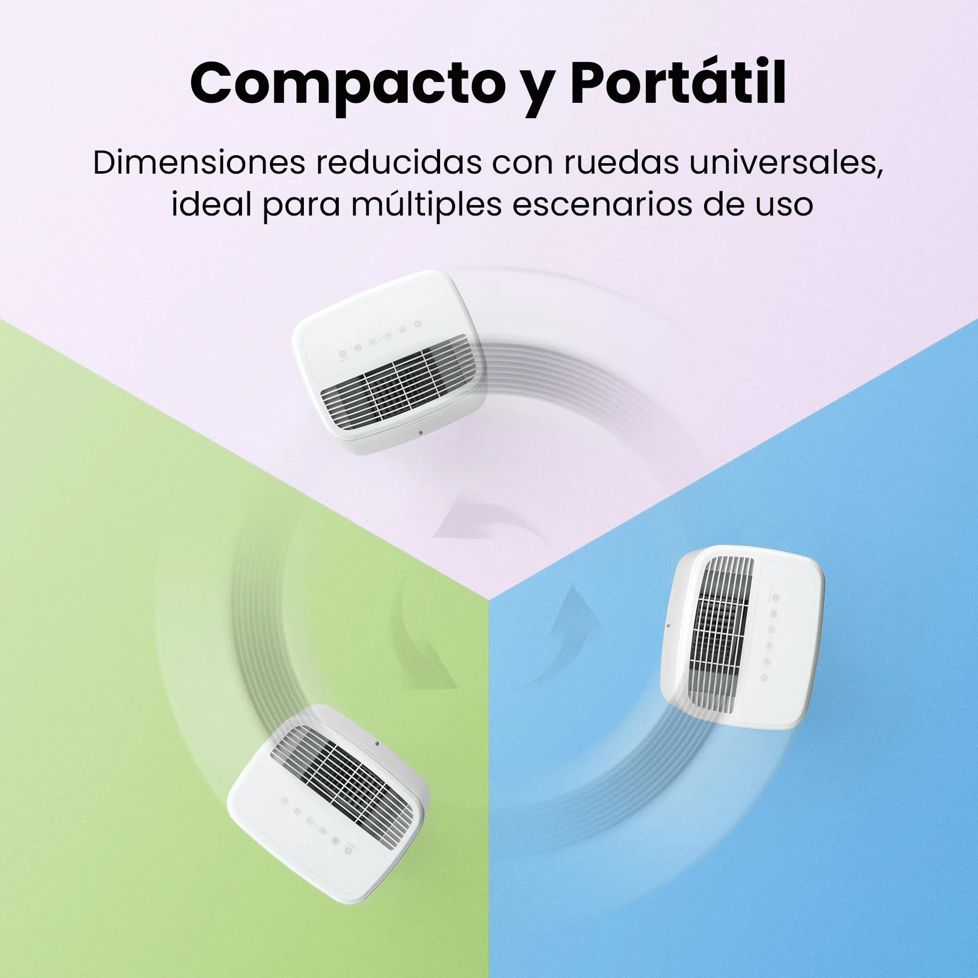 COMFEE' Deshumidificador de Humedad 10L Silencioso | Modo Secado de Ropa y AUTO - Deshumificador Compacto y de Bajo Consumo con Drenaje Dual | Ideal en habitaciones hasta 31m2/100m3 - Aqua Dry 2026
