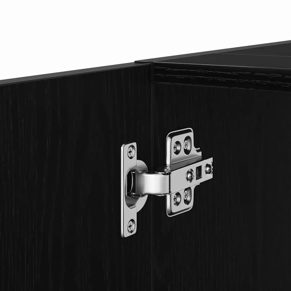 vidaXL Armario de Lavabo Roble Negro 63x30x54 cm Mueble de baño