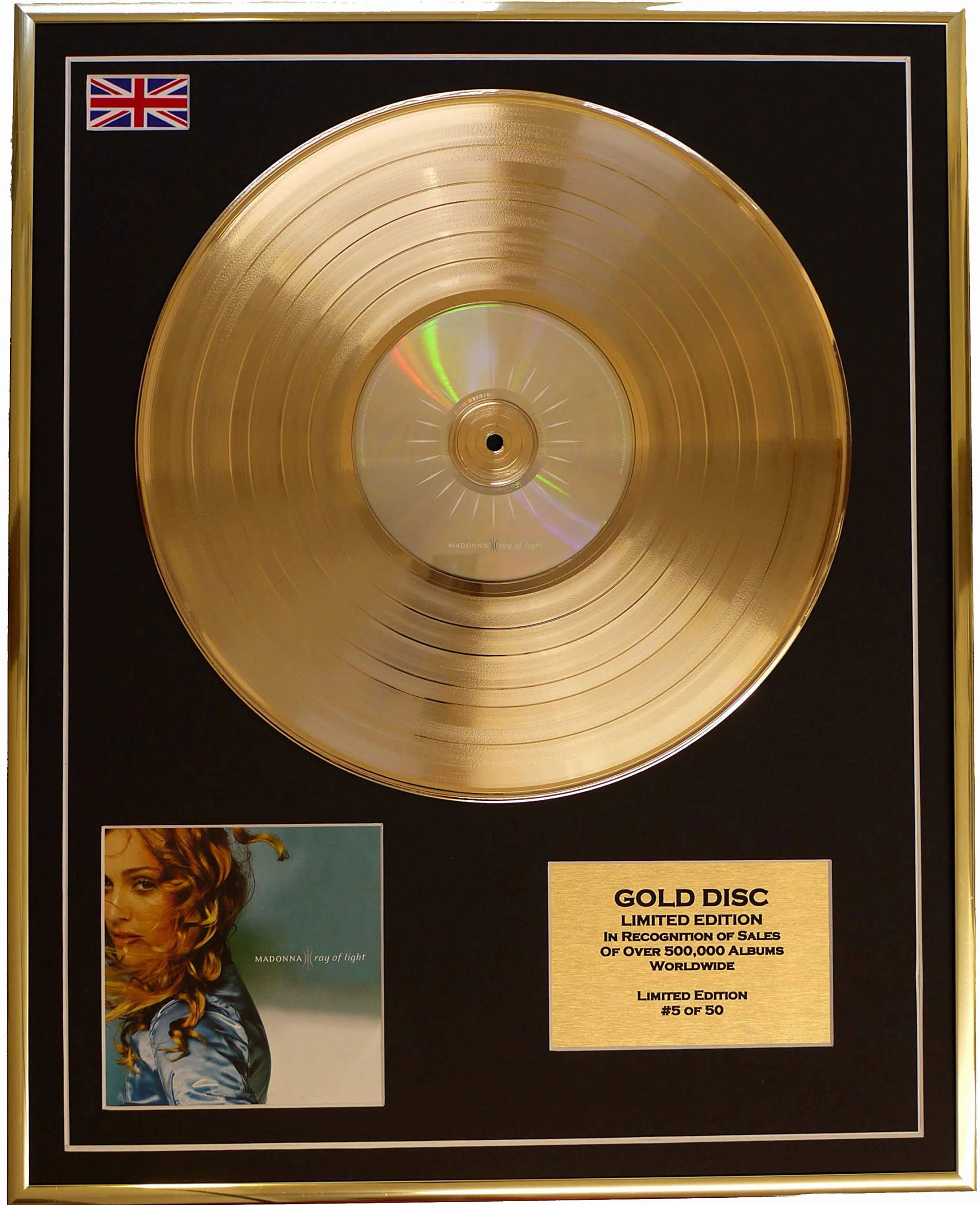 Madonna/Edicion Limitada/CD Disco de Oro/Album/Ray of Light