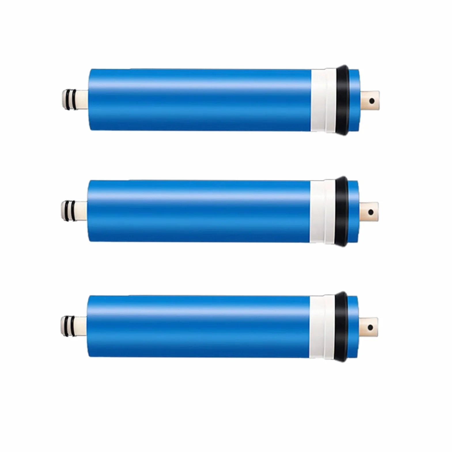 Membrana de ósmosis inversa (RO) corta 256 x 47 mm, 2010-100 GPD, for purificador agua residencial, tratamiento, 3 unidades en el sabor del agua. Fácil instalación