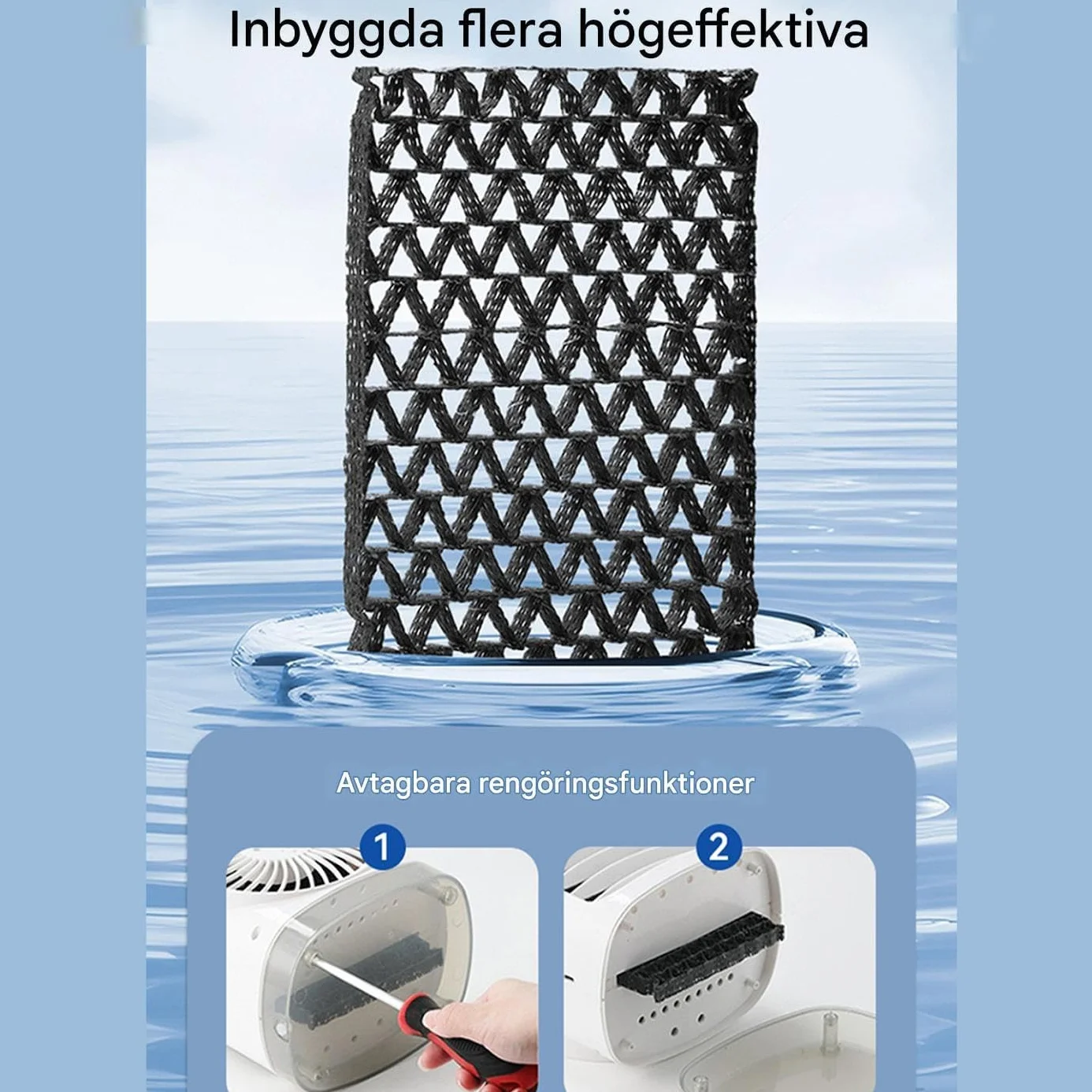 Ventilador de aire acondicionado, ventilador de refrigeración para refrigeración personal y clima de habitación, enfriador evaporativo portátil silencioso con temporizador y velocidades de