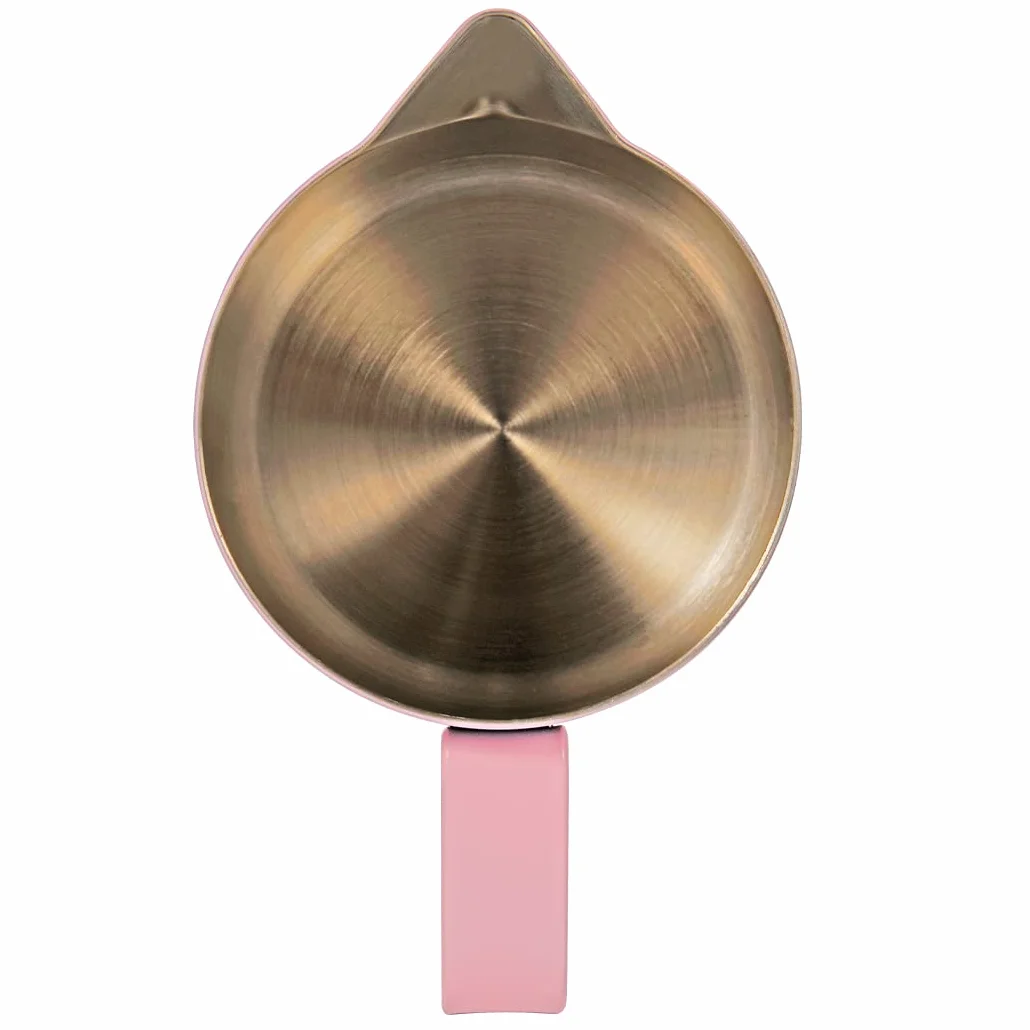Jarra de Vapor 600 ml - Jarra de Espuma de Leche de Acero Inoxidable, Taza de Café Arte con Leche Rosa