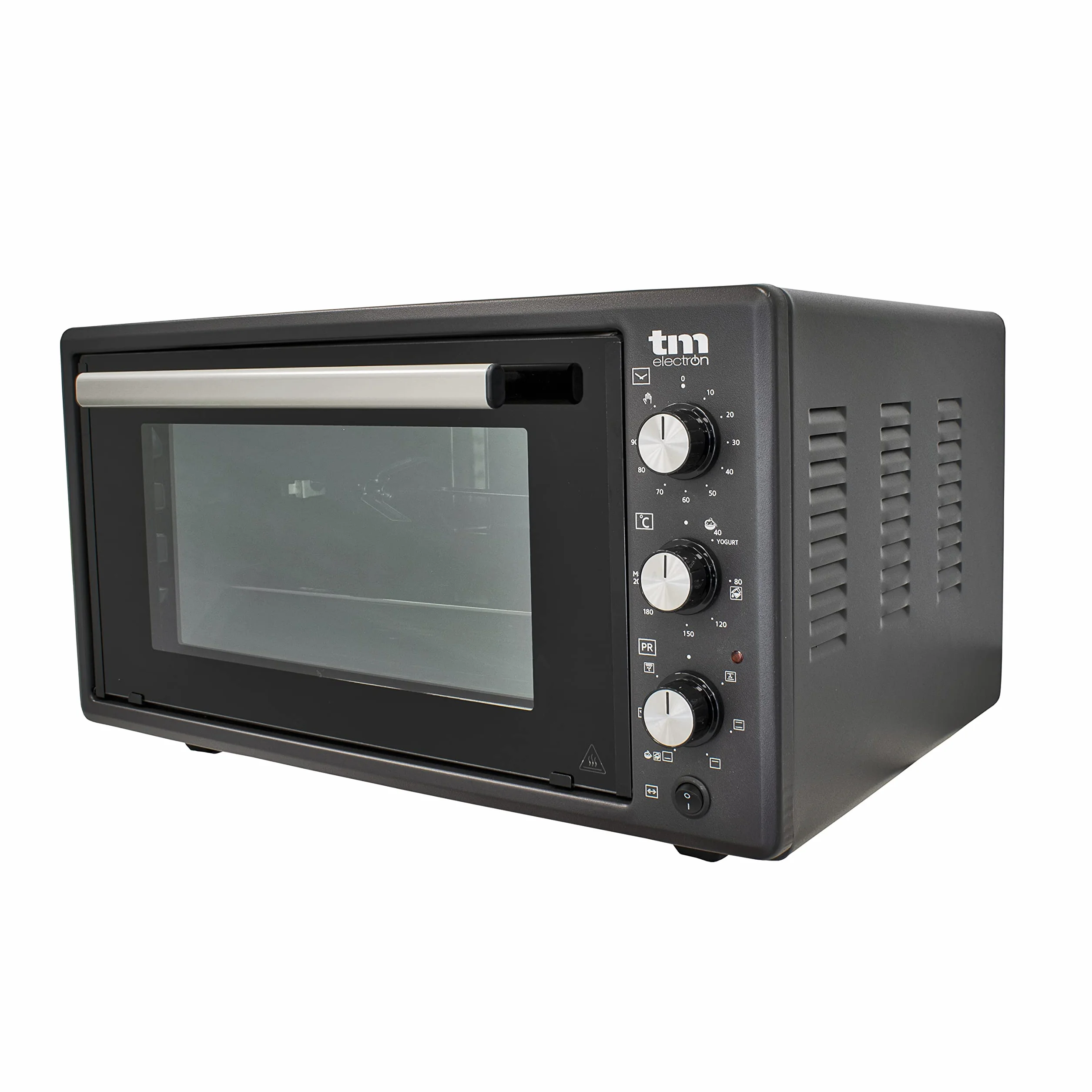 TM Electron TMPHO045 Horno de Convección de Sobremesa, 6 funciones, capacidad de 45 litros, temporizador 90 minutos, temperatura ajustable de 80º hasta 250º, 1400W