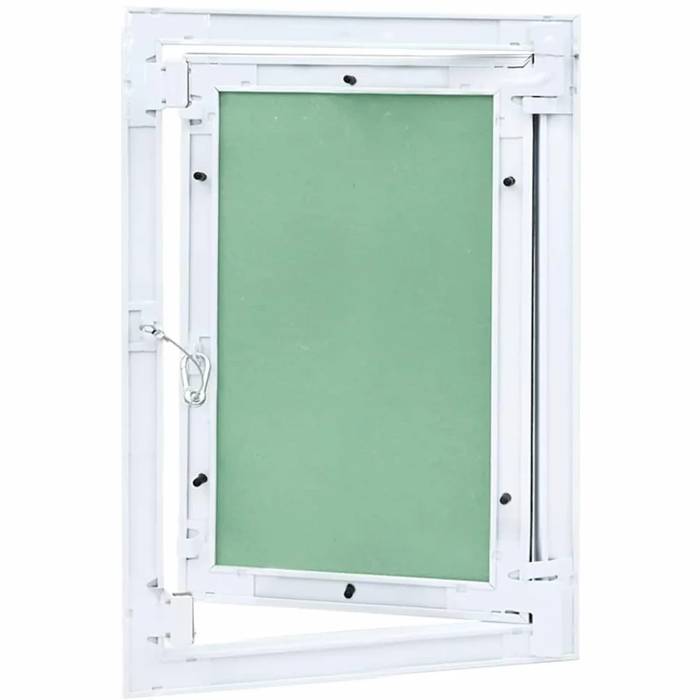 Genérico Panel de Acceso Verde y Plata 35 x 45 cm Aluminio y Pladur,Bricolaje,Materiales de construcción,Trampas,Verde,4018458
