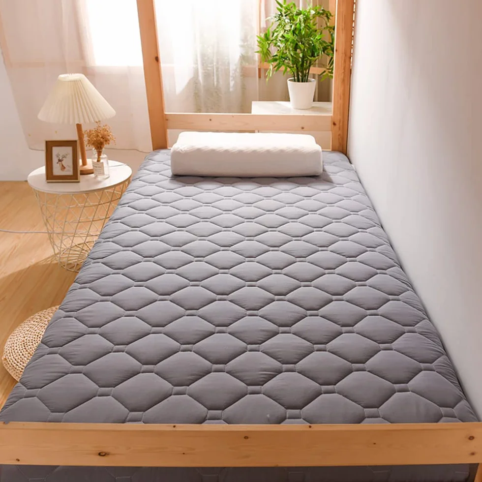 Gris,80x190cm, Colchones Plegables Y Portátiles De Cama Enrollada para Colchones De Suelo Futun De Estilo Japonés, Adecuados para Huéspedes De Colchones