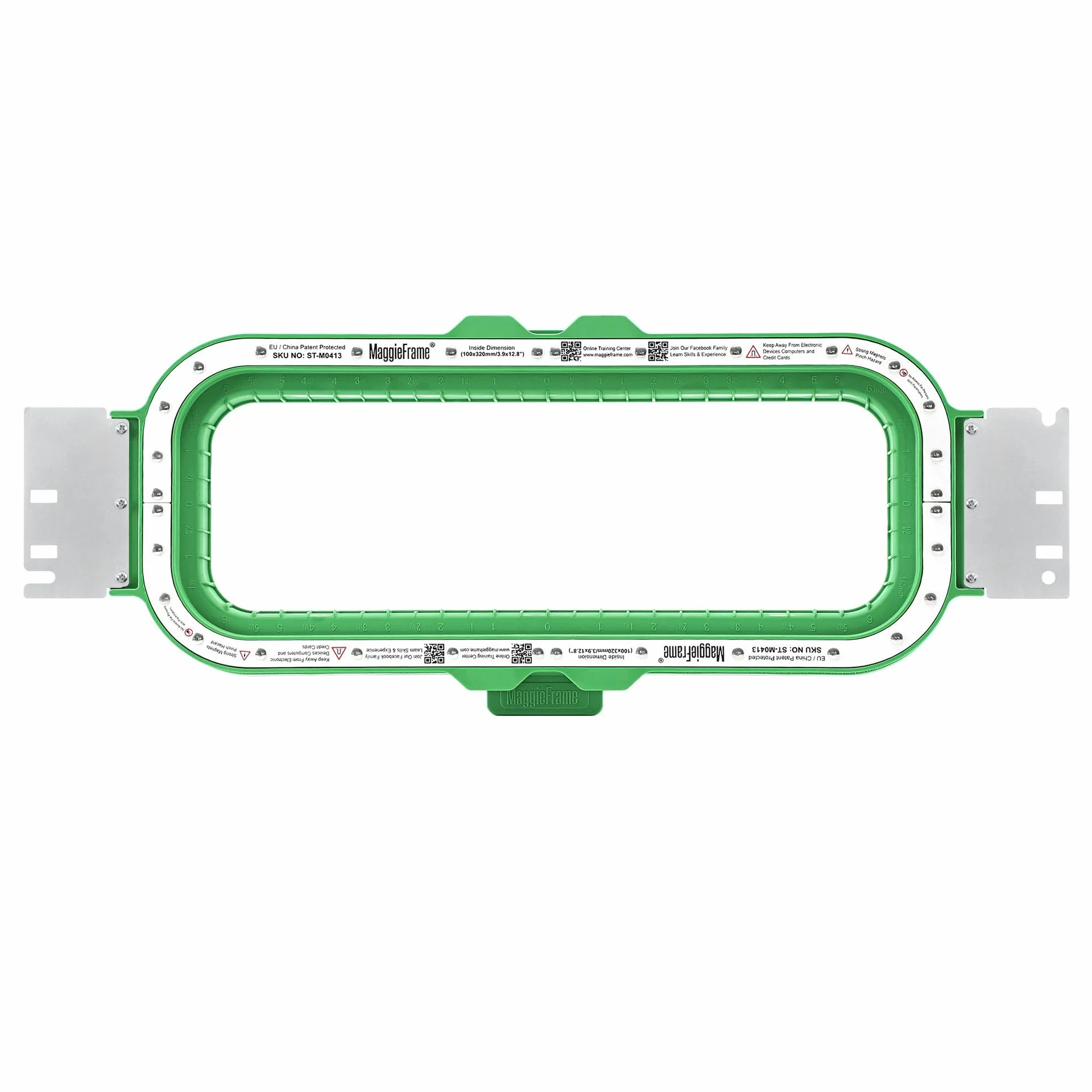 Brewland Bastidor de bordado magnético 100x320mm para Brother PR1060W VR | Compatible con Brother PR680W, PR1055X, PR1050X, PR670E, PR1000E, PR1000, PR1X, PR655, PR650E, PR650, PR620; 3.9x12.8inch